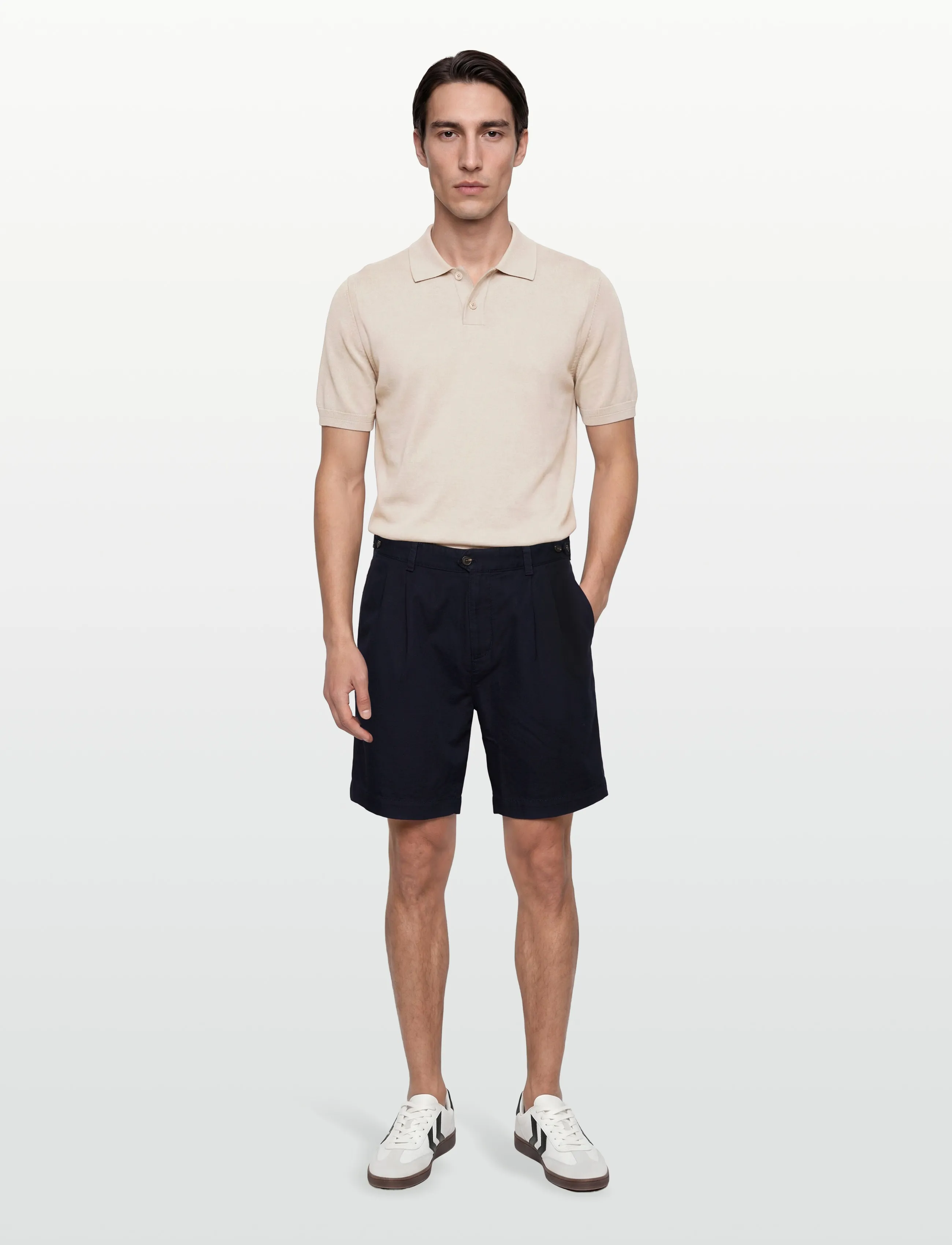 Gant Rel Light Canvas Chino Shorts, 29, Marineblau - Chinos Männerswear