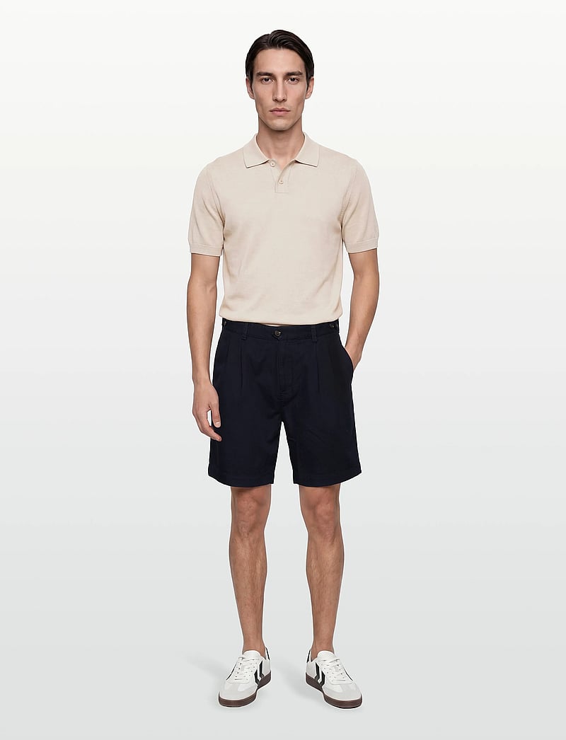 Gant - REL LIGHT CANVAS CHINO SHORTS - chinos shorts - evening blue - 0