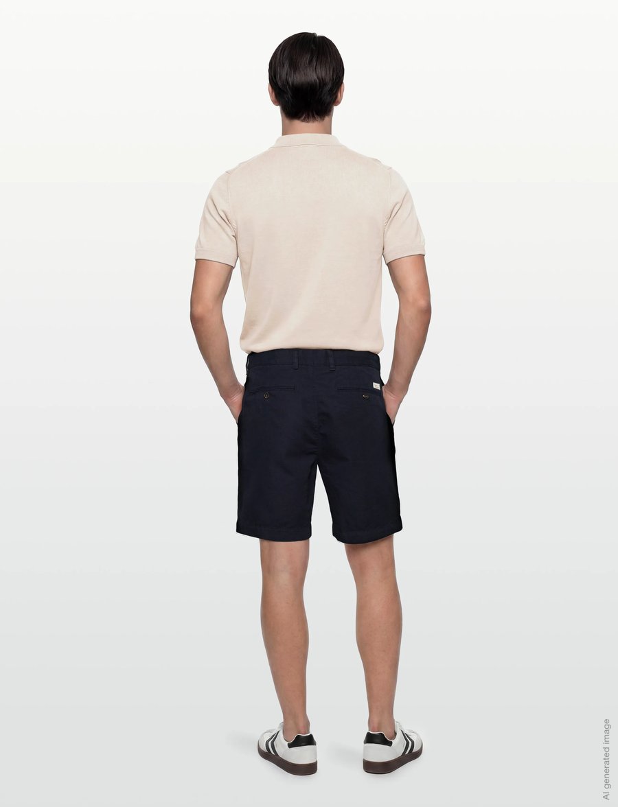 Gant - REL LIGHT CANVAS CHINO SHORTS - chinos shorts - evening blue - 4