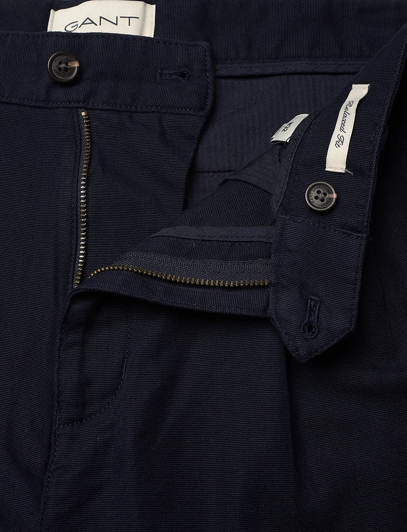 GANT - REL LIGHT CANVAS CHINO SHORTS - chinos shorts - evening blue - 3