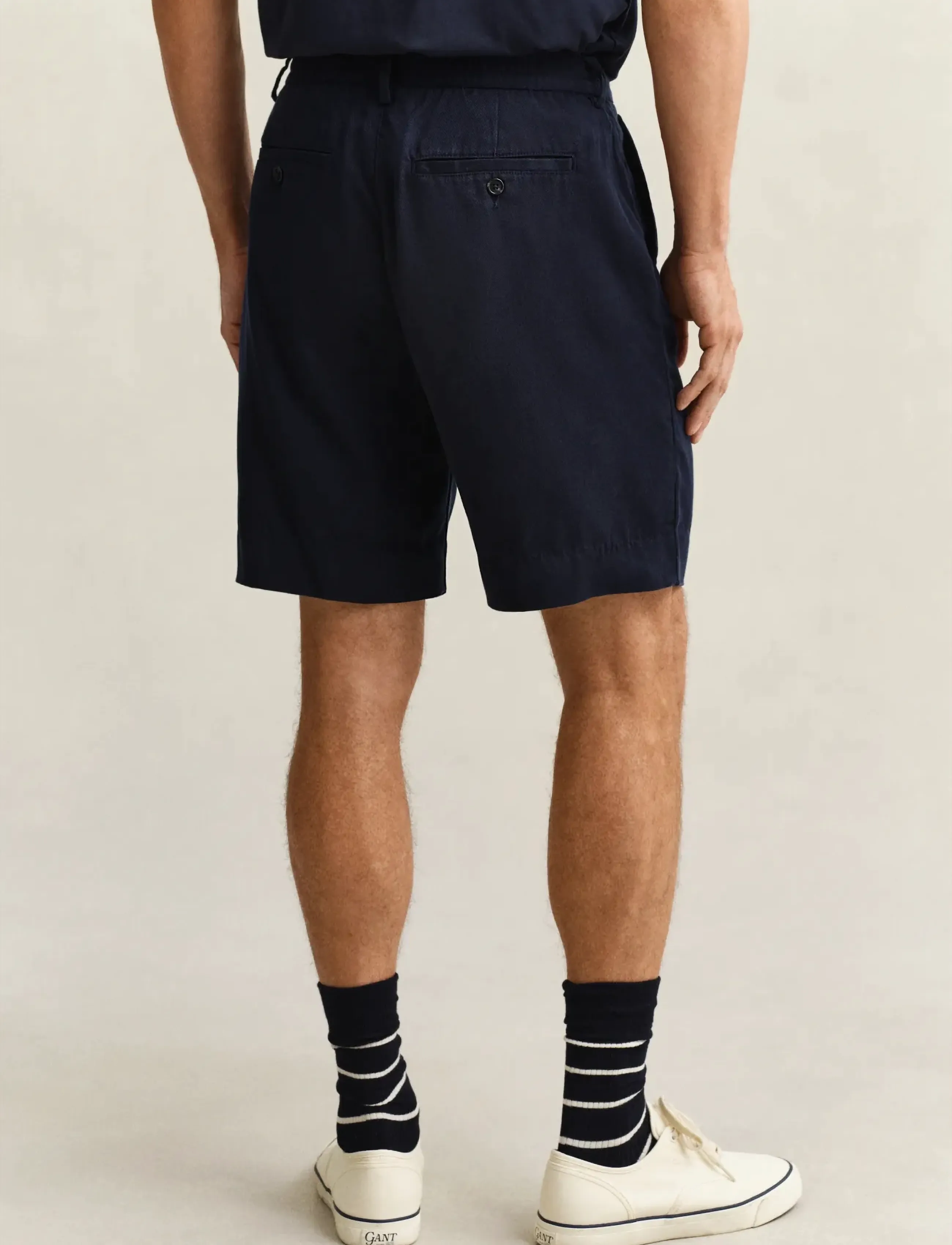 Gant - REG LYOCELL SHORTS - casual shorts - evening blue - 2