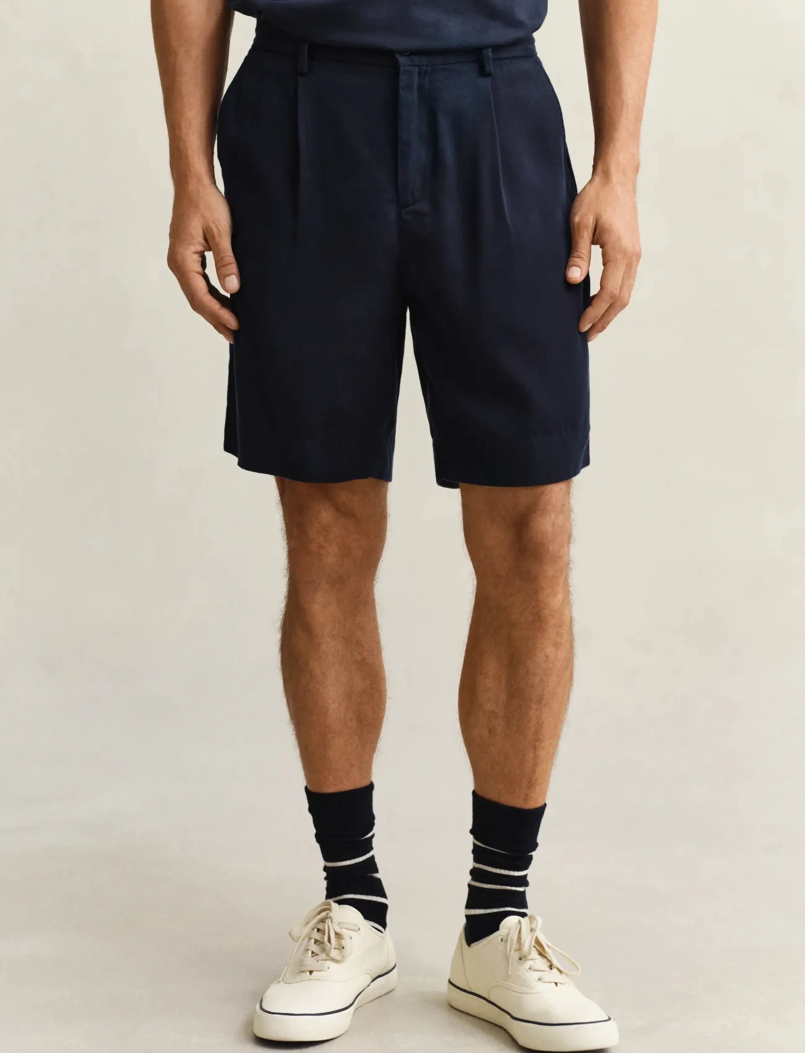 Gant - REG LYOCELL SHORTS - casual shorts - evening blue - 3