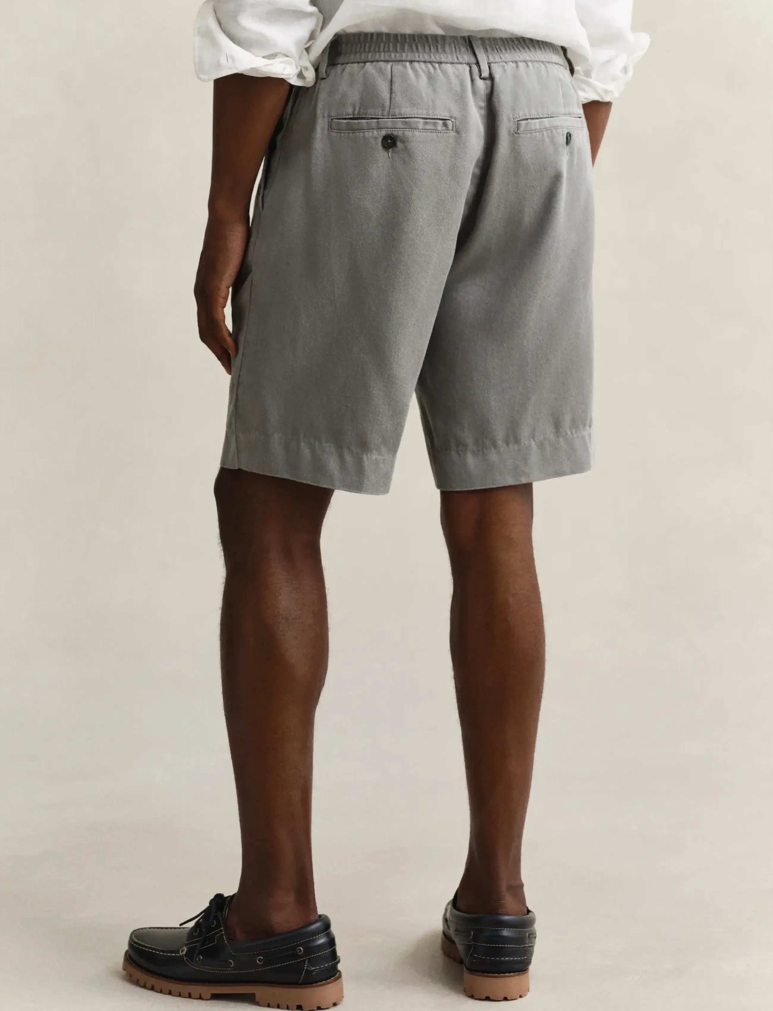 Gant - REG LYOCELL SHORTS - casual shorts - pewter grey - 2