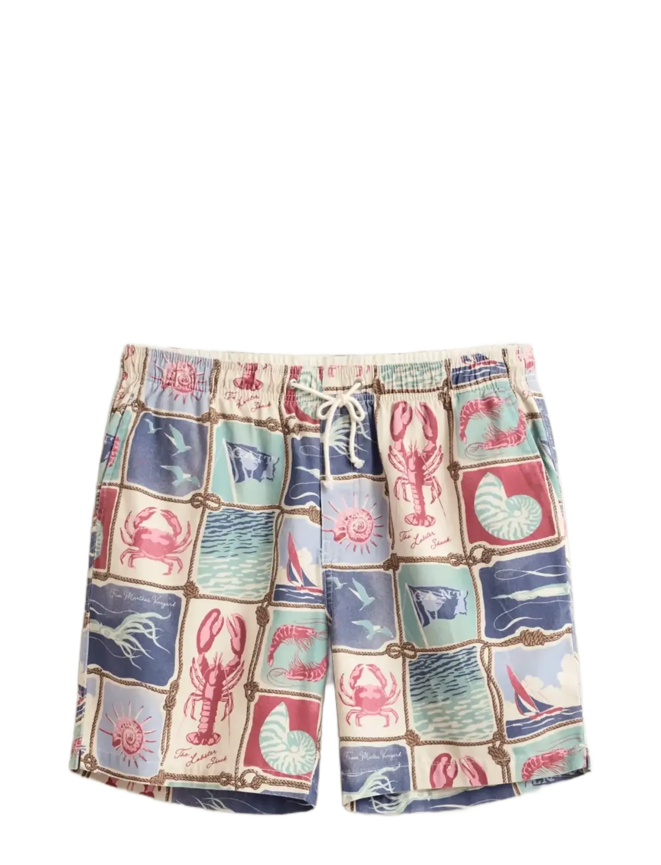 GANT Reg Nautical Print Ds Shorts Patterned - M - Herren