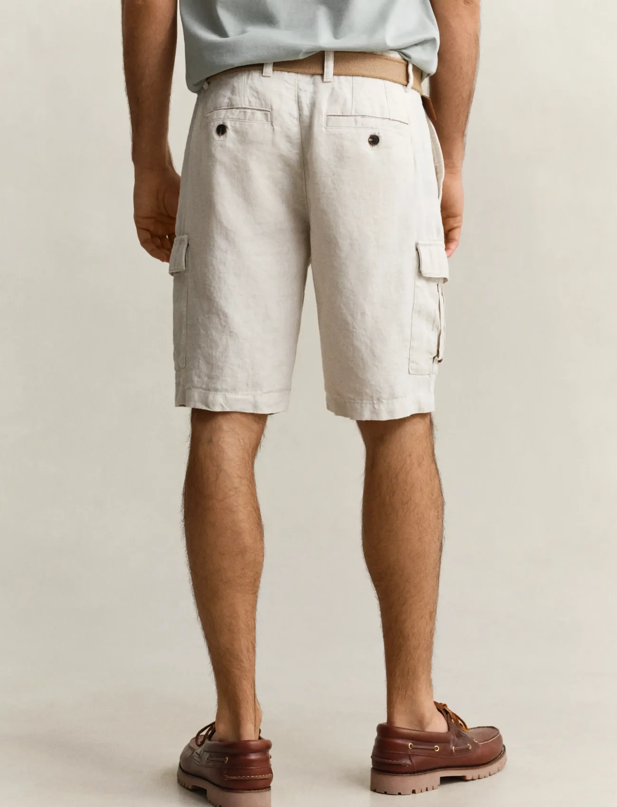 Gant - REG LINEN CARGO SHORTS - cargo shorts - sand - 2
