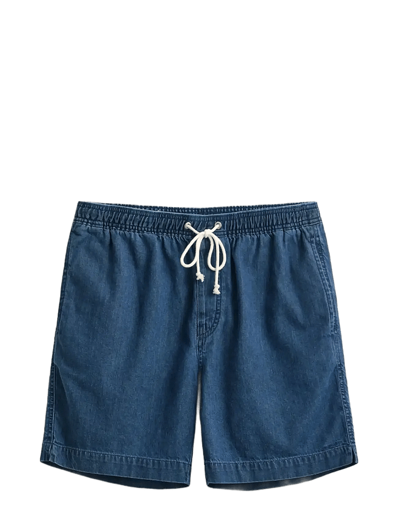 GANT - REG DENIM DS SHORTS - casual shorts - mid blue - 1