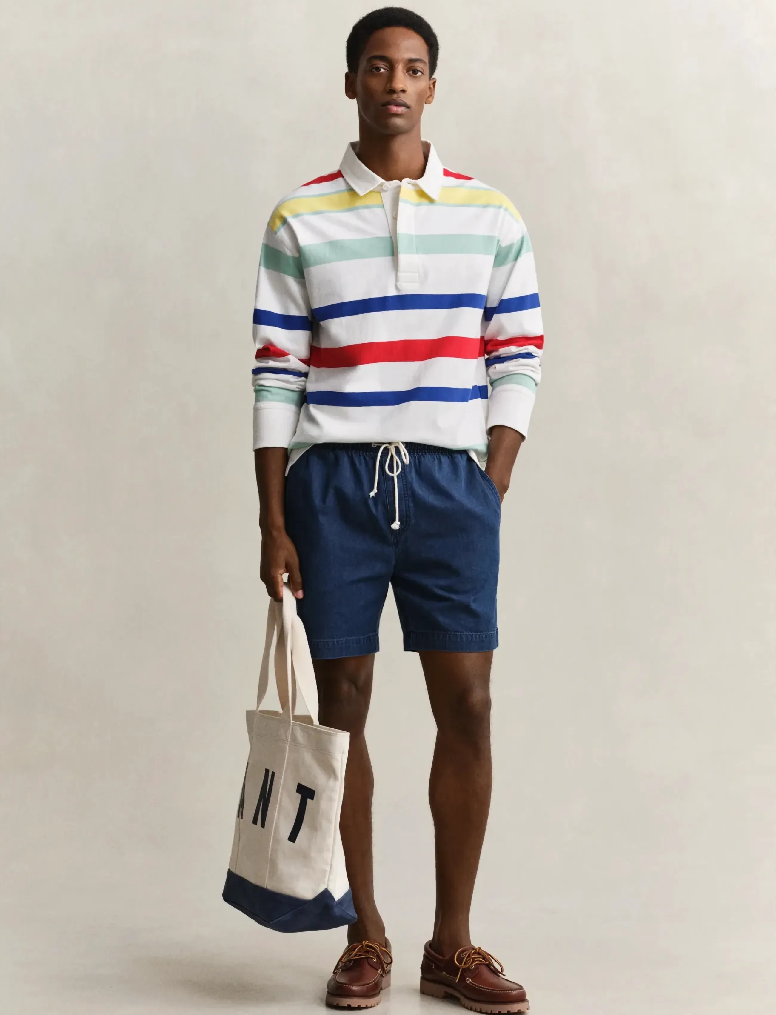 Gant - REG DENIM DS SHORTS - lühikesed vabaajapüksid - mid blue - 4