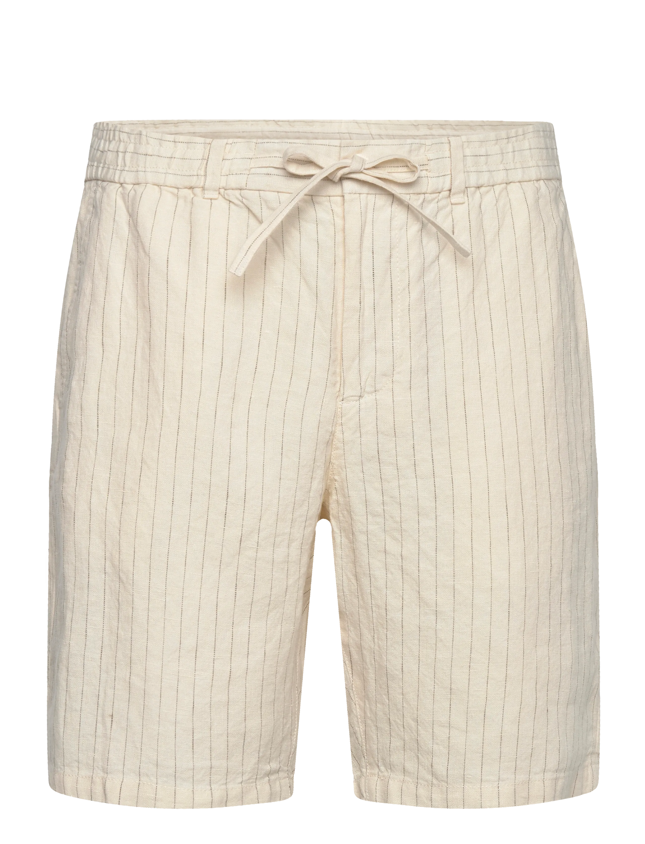 GANT REG STRIPED LINEN DS SHORTS - Shorts - FADED BEIGE / beige