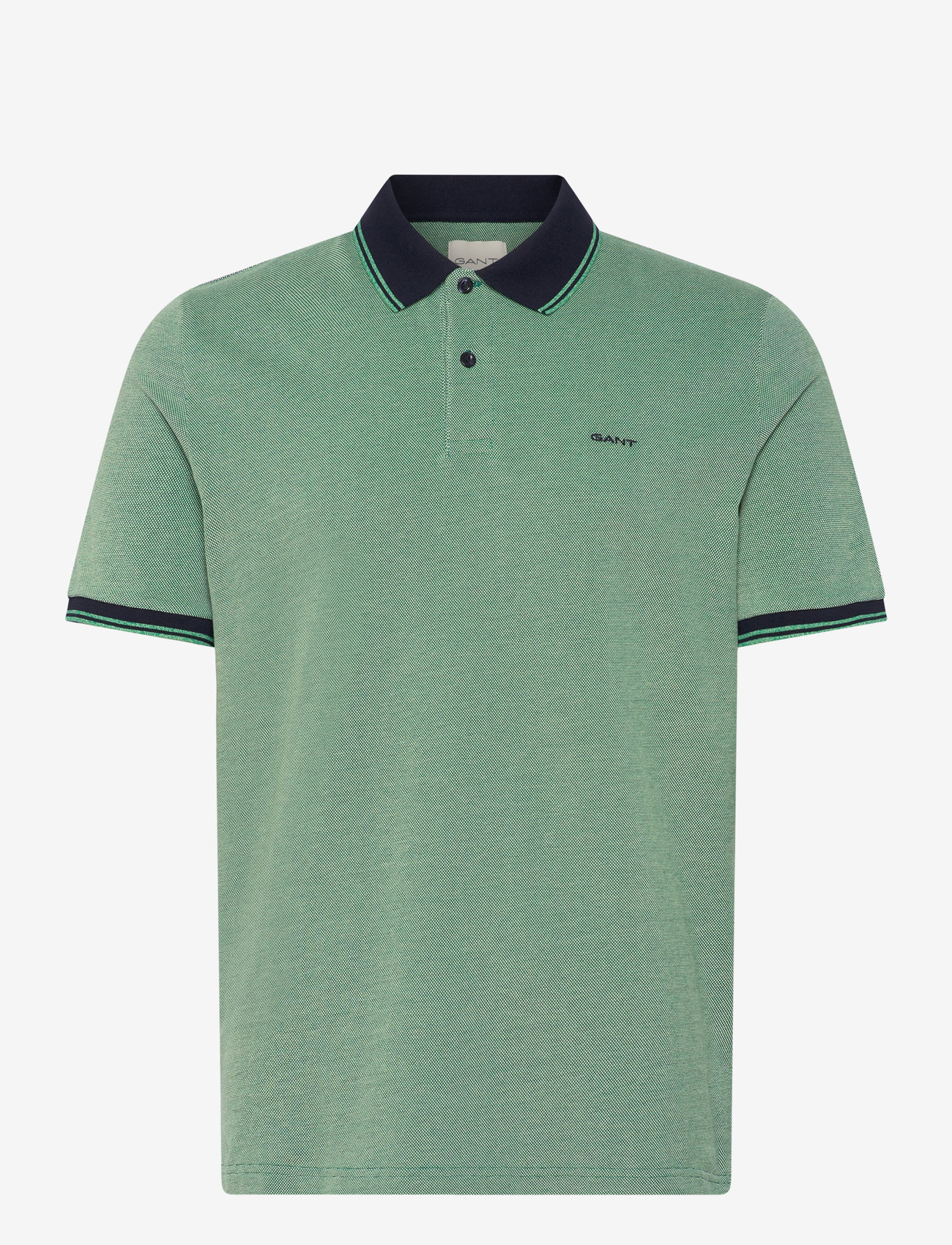 GANT - 4-COL OXFORD SS PIQUE - kortærmede poloer - deep green - 1