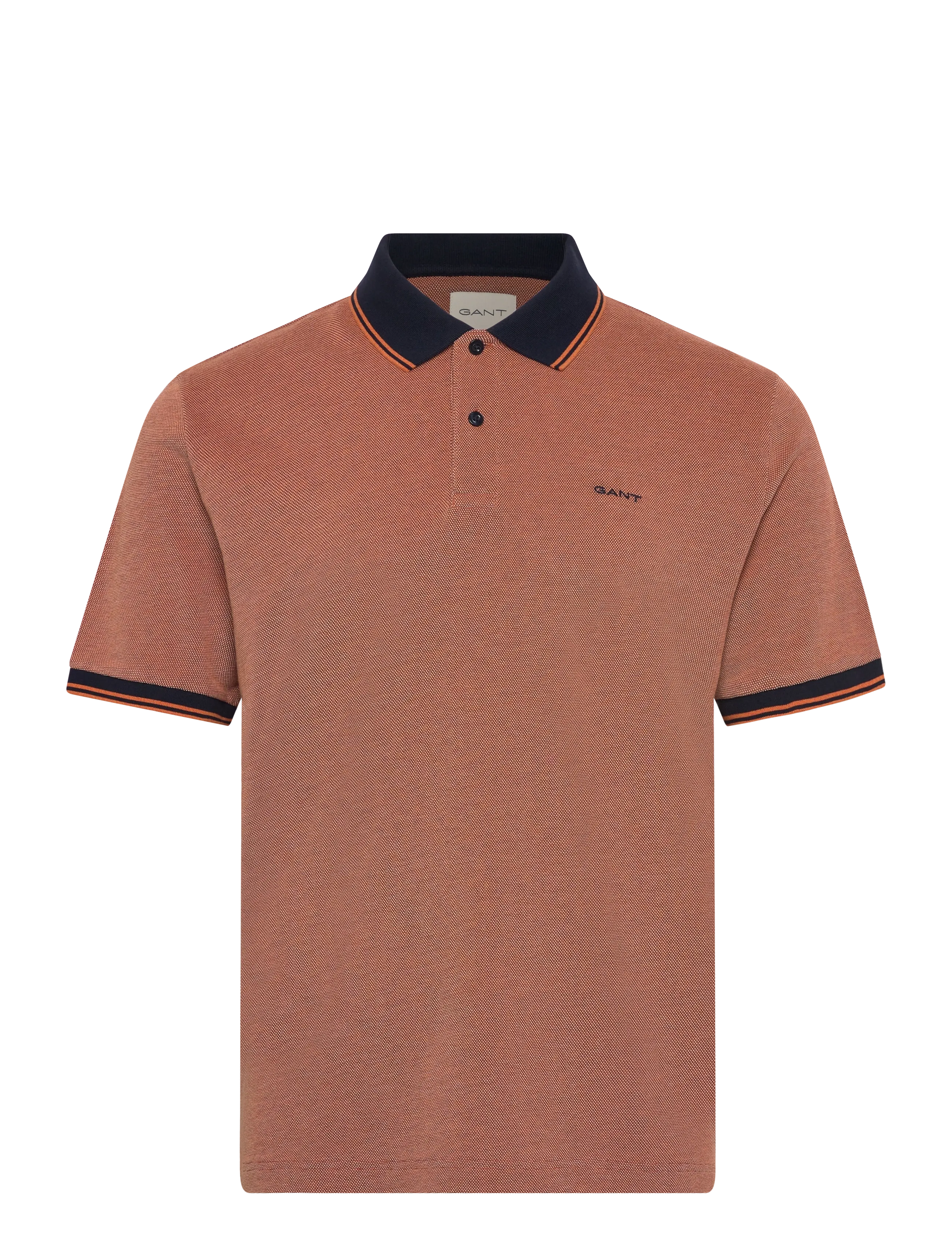 Gant 4-COL OXFORD SS PIQUE - Gant - DEEP ORANGE / orange