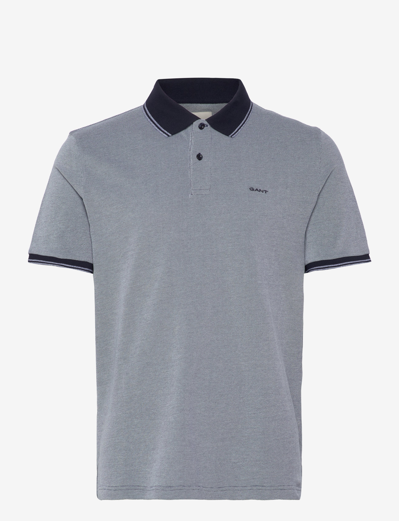 Gant - 4-COL OXFORD SS PIQUE - korte mouwen - dusty navy - 1