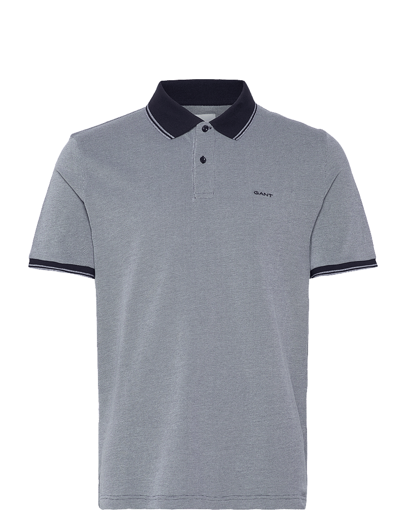 Gant - 4-COL OXFORD SS PIQUE - korte mouwen - dusty navy - 1