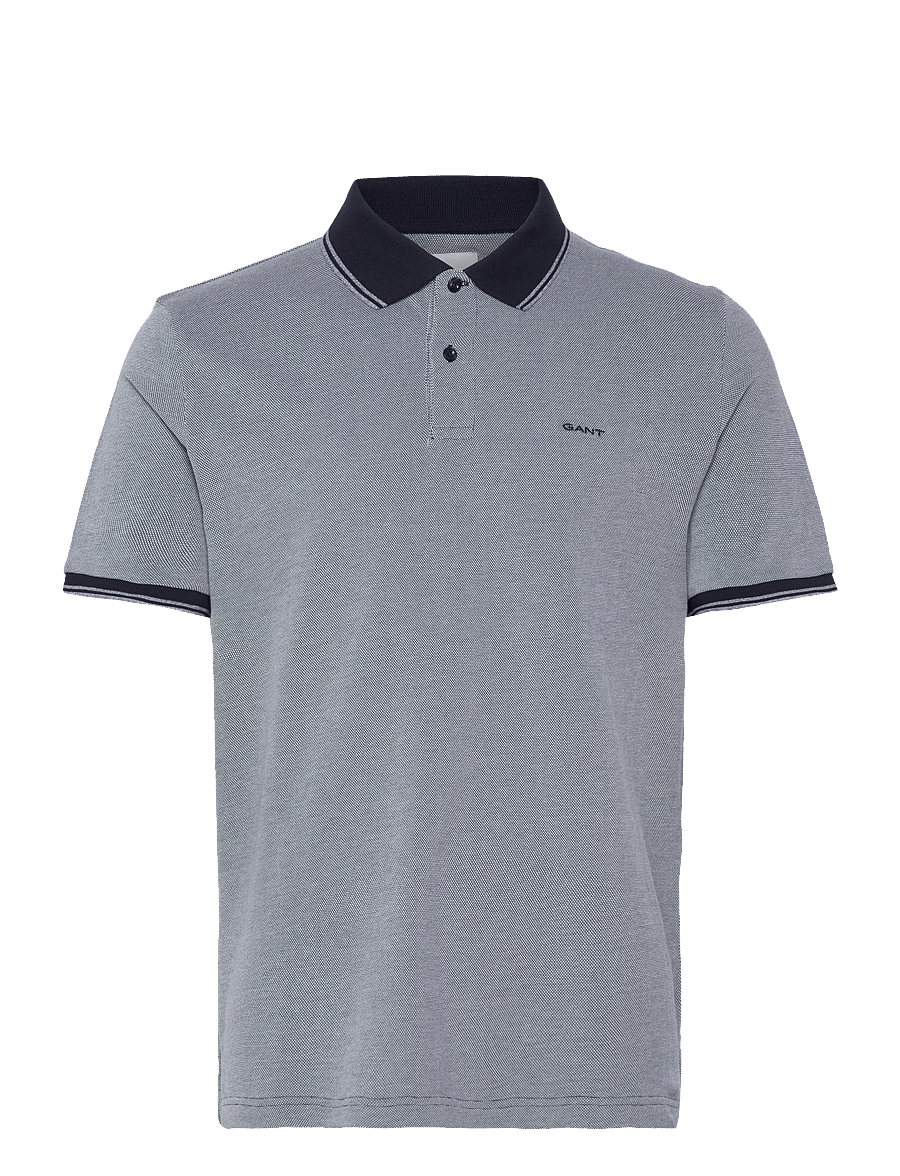 Gant - 4-COL OXFORD SS PIQUE - kurzärmelig - dusty navy - 1