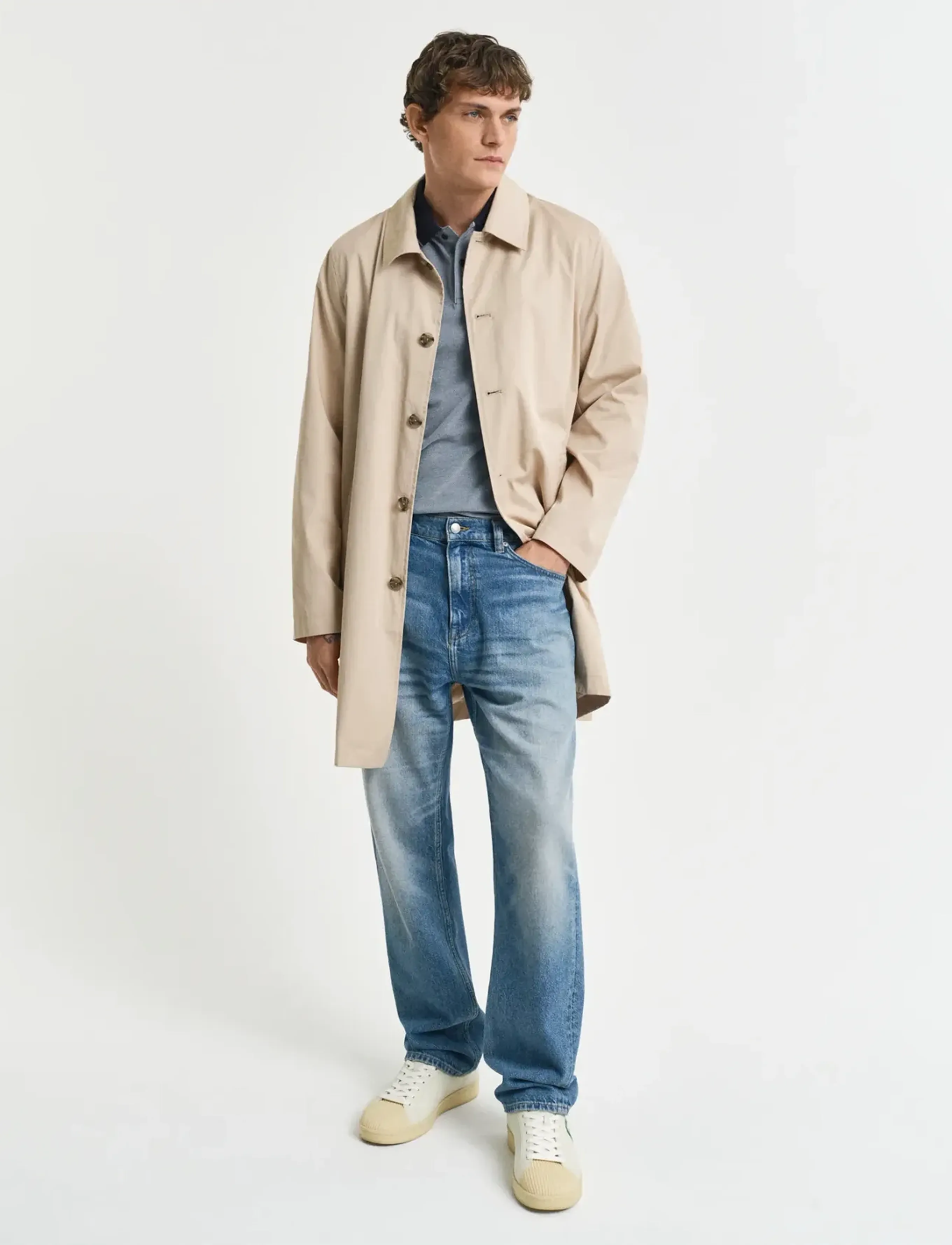 Gant - 4-COL OXFORD SS PIQUE - polo krekli ar īsām piedurknēm - dusty navy - 5