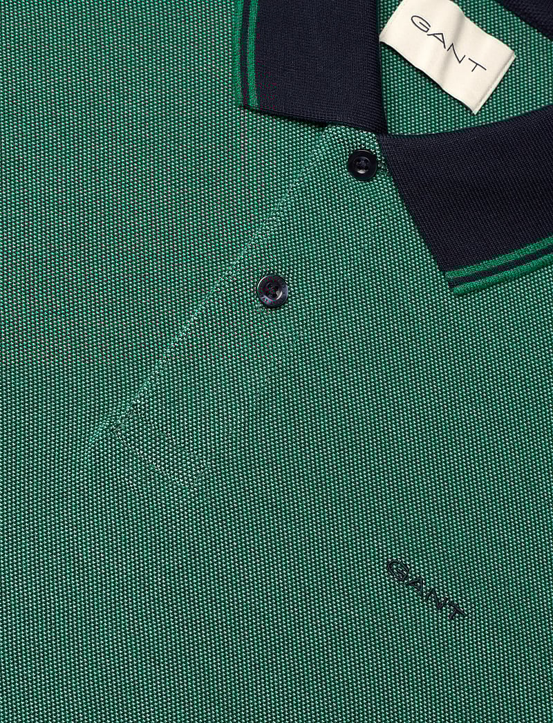 GANT - 4-COL OXFORD SS PIQUE - kortärmade pikéer - forest green - 2
