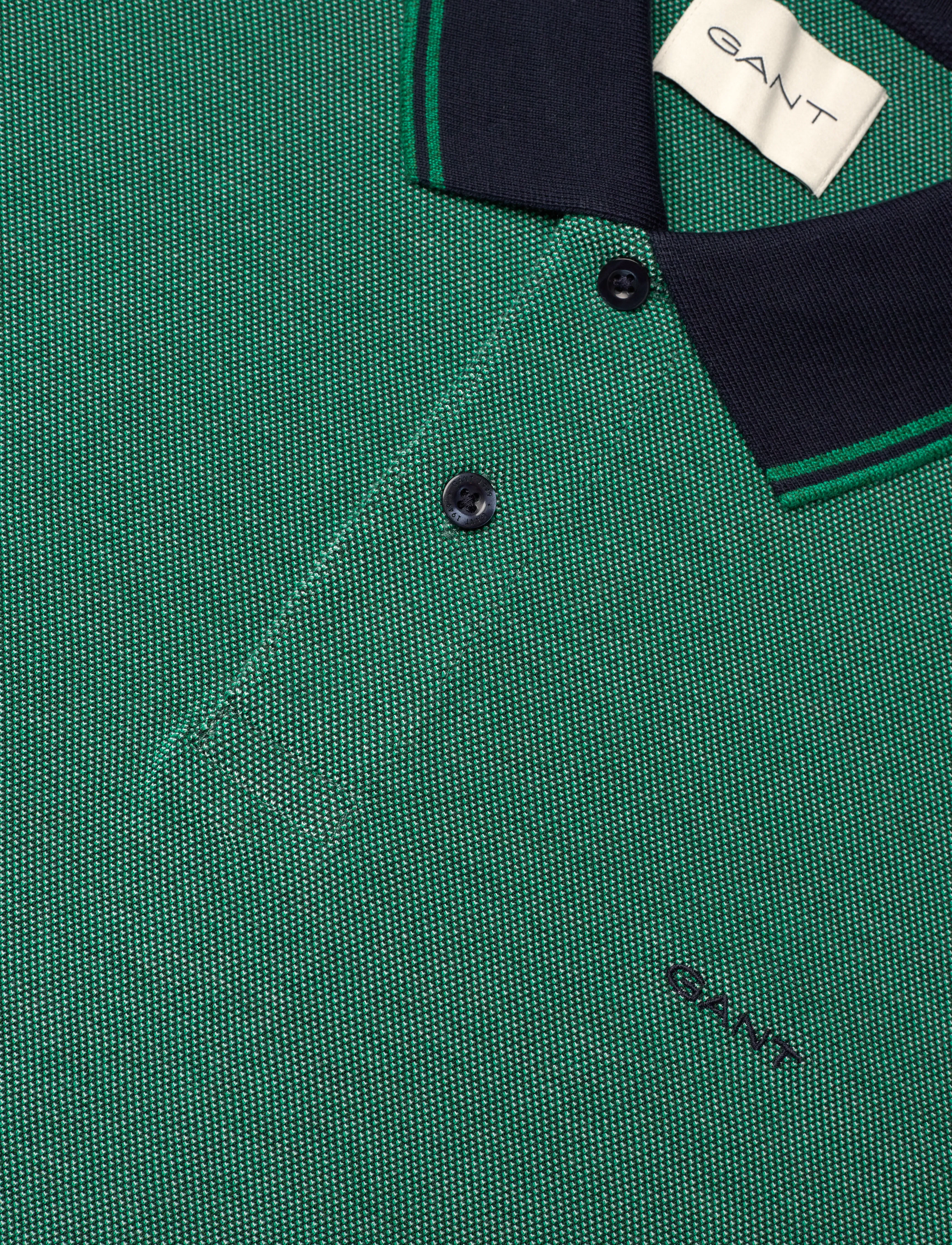 Gant - 4-COL OXFORD SS PIQUE - kurzärmelig - forest green - 2
