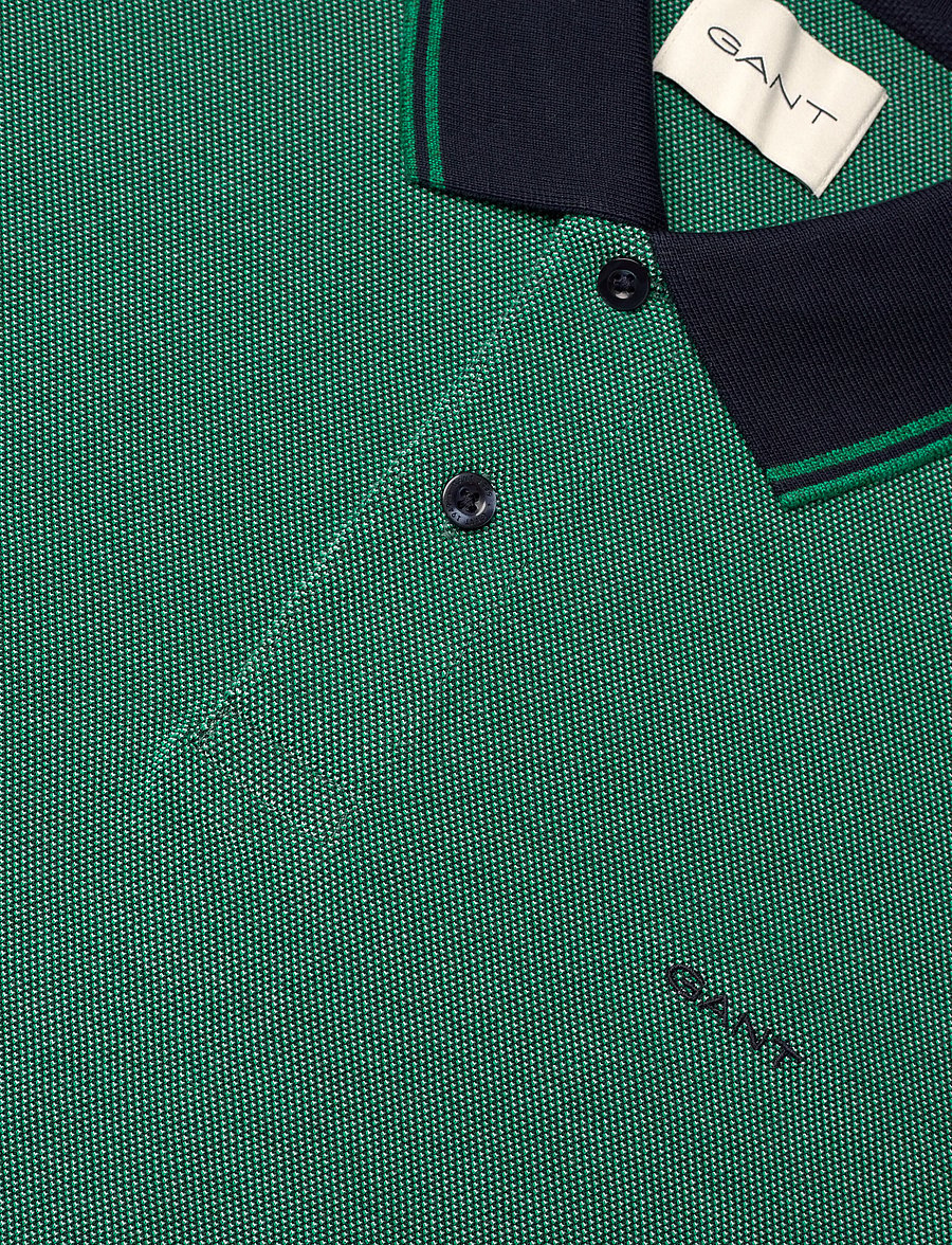 Gant - 4-COL OXFORD SS PIQUE - kurzärmelig - forest green - 2