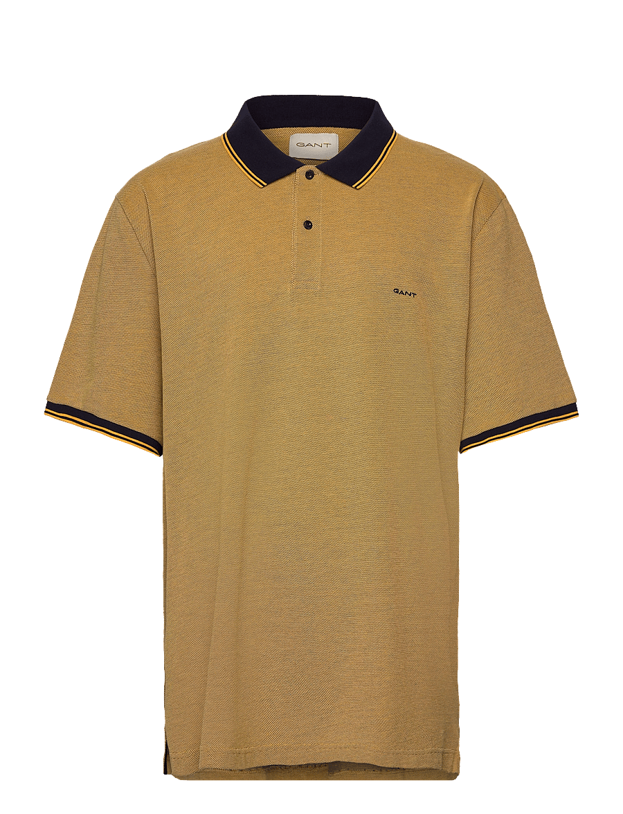 Gant - 4-COL OXFORD SS PIQUE - lühikeste varrukatega polod - medal yellow - 1