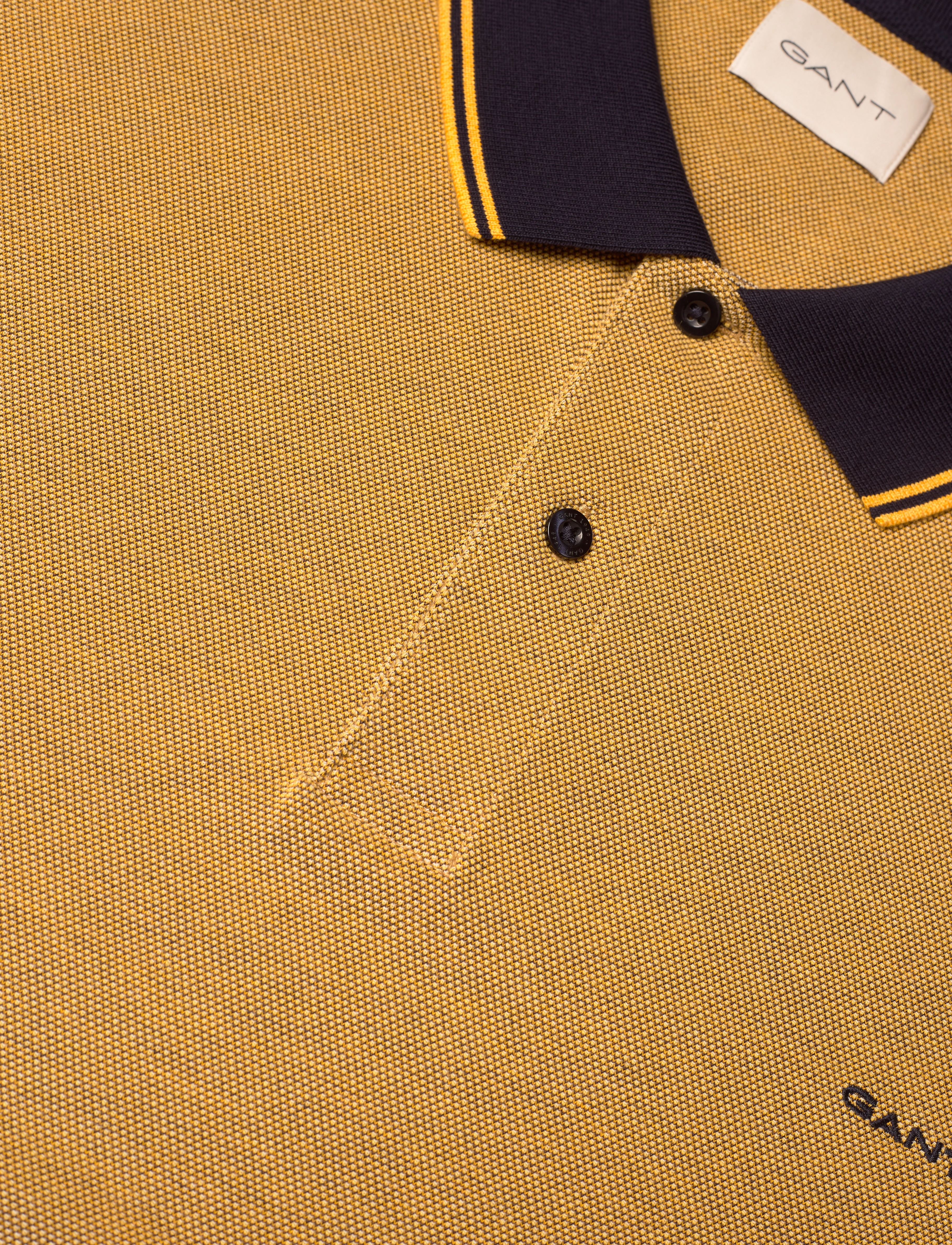 Gant - 4-COL OXFORD SS PIQUE - kortærmede poloer - medal yellow - 5