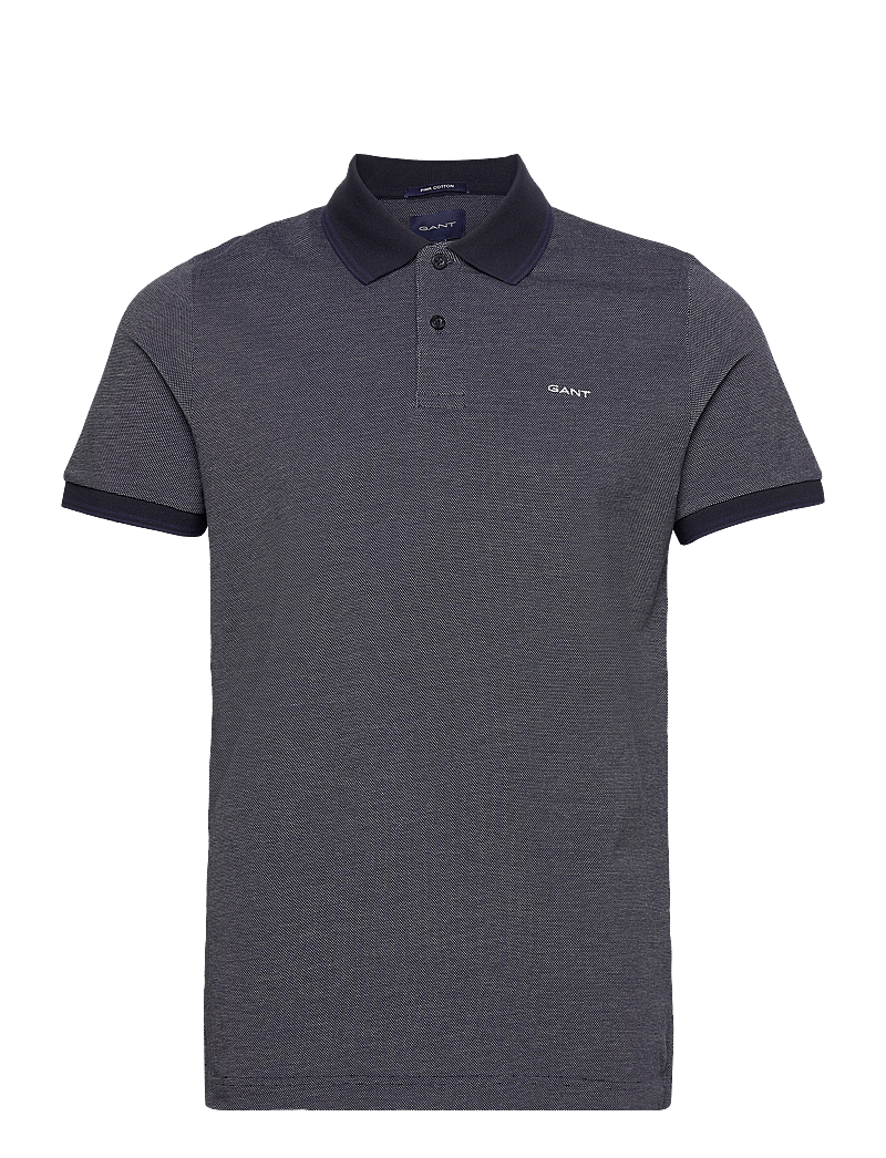 GANT - 4-COL OXFORD SS PIQUE - kortärmade pikéer - persian blue - 1
