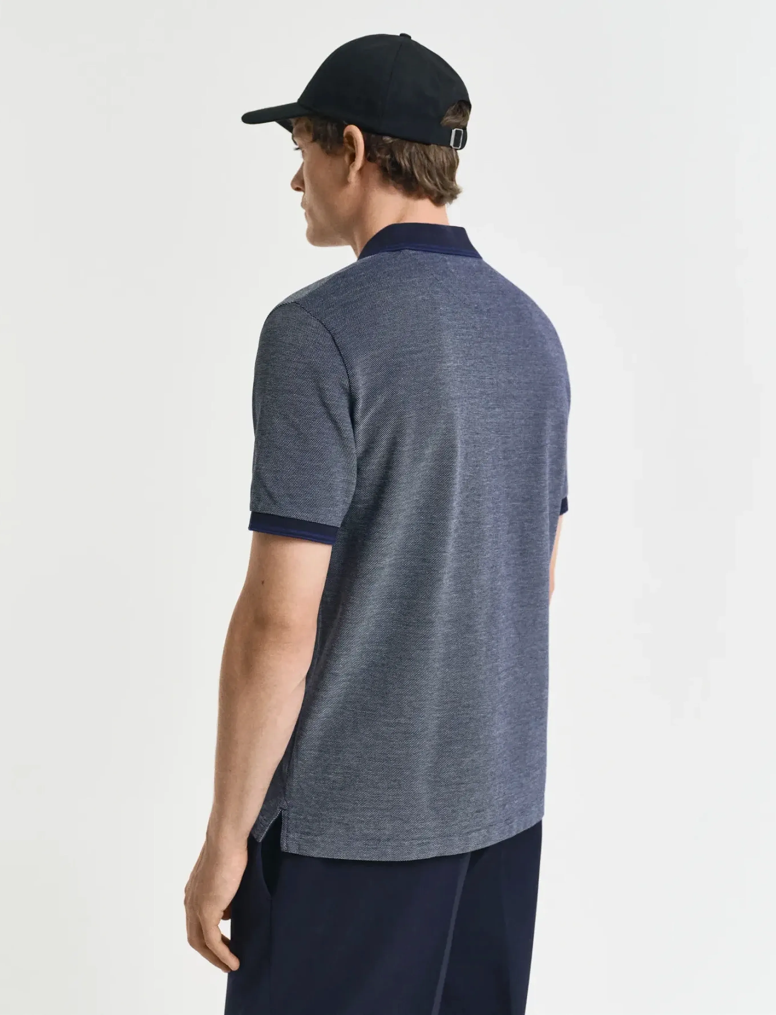 Gant - 4-COL OXFORD SS PIQUE - kortærmede poloer - persian blue - 3