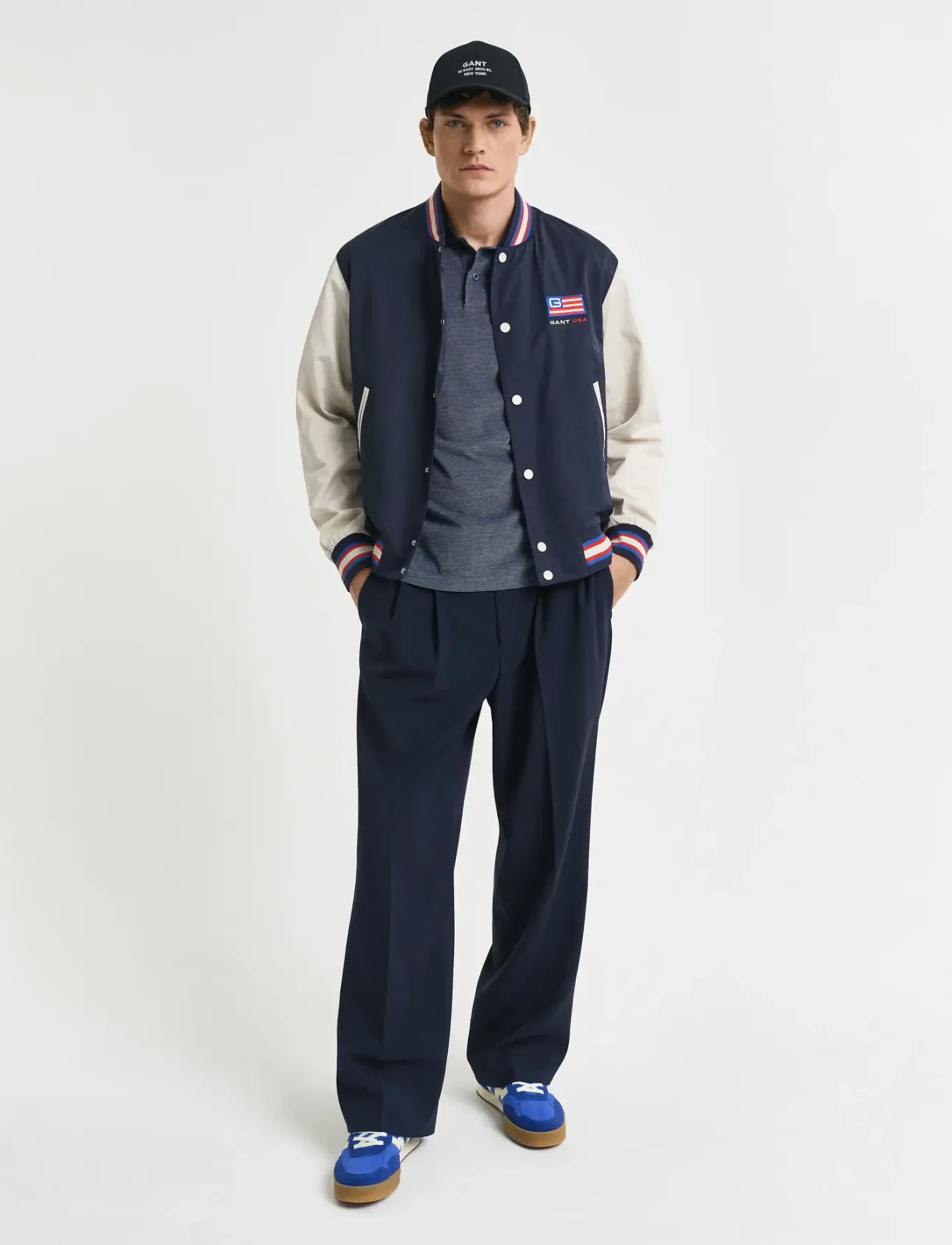 Gant - 4-COL OXFORD SS PIQUE - kortærmede poloer - persian blue - 5