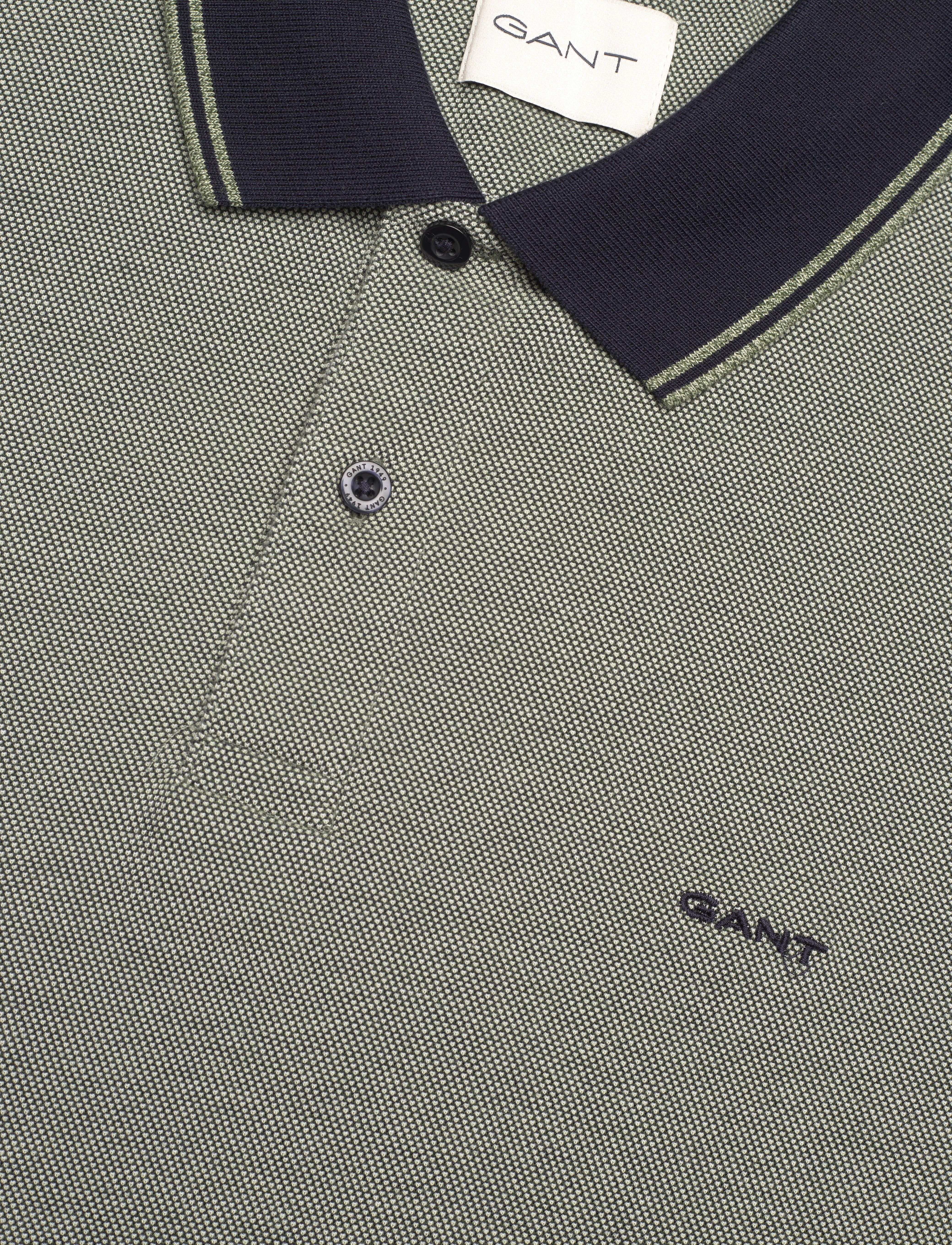Gant - 4-COL OXFORD SS PIQUE - kurzärmelig - pine green - 2
