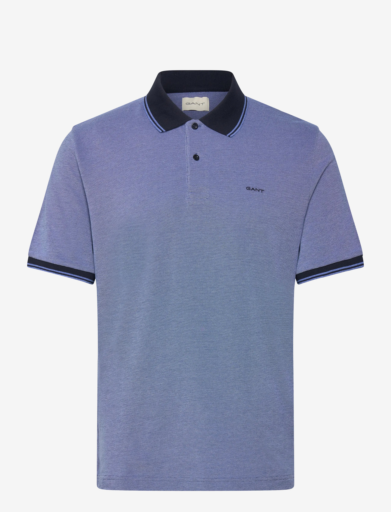 GANT - 4-COL OXFORD SS PIQUE - kortärmade pikéer - rich blue - 0