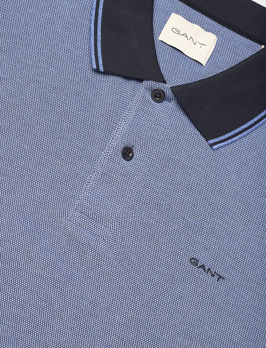Gant - 4-COL OXFORD SS PIQUE - kurzärmelig - rich blue - 2