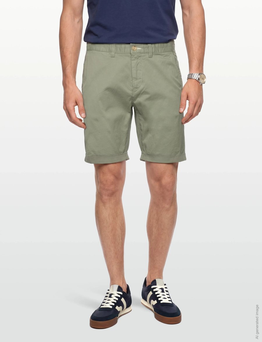 Gant - REG SUNFADED SHORTS - chinos shorts - kalamata green - 3
