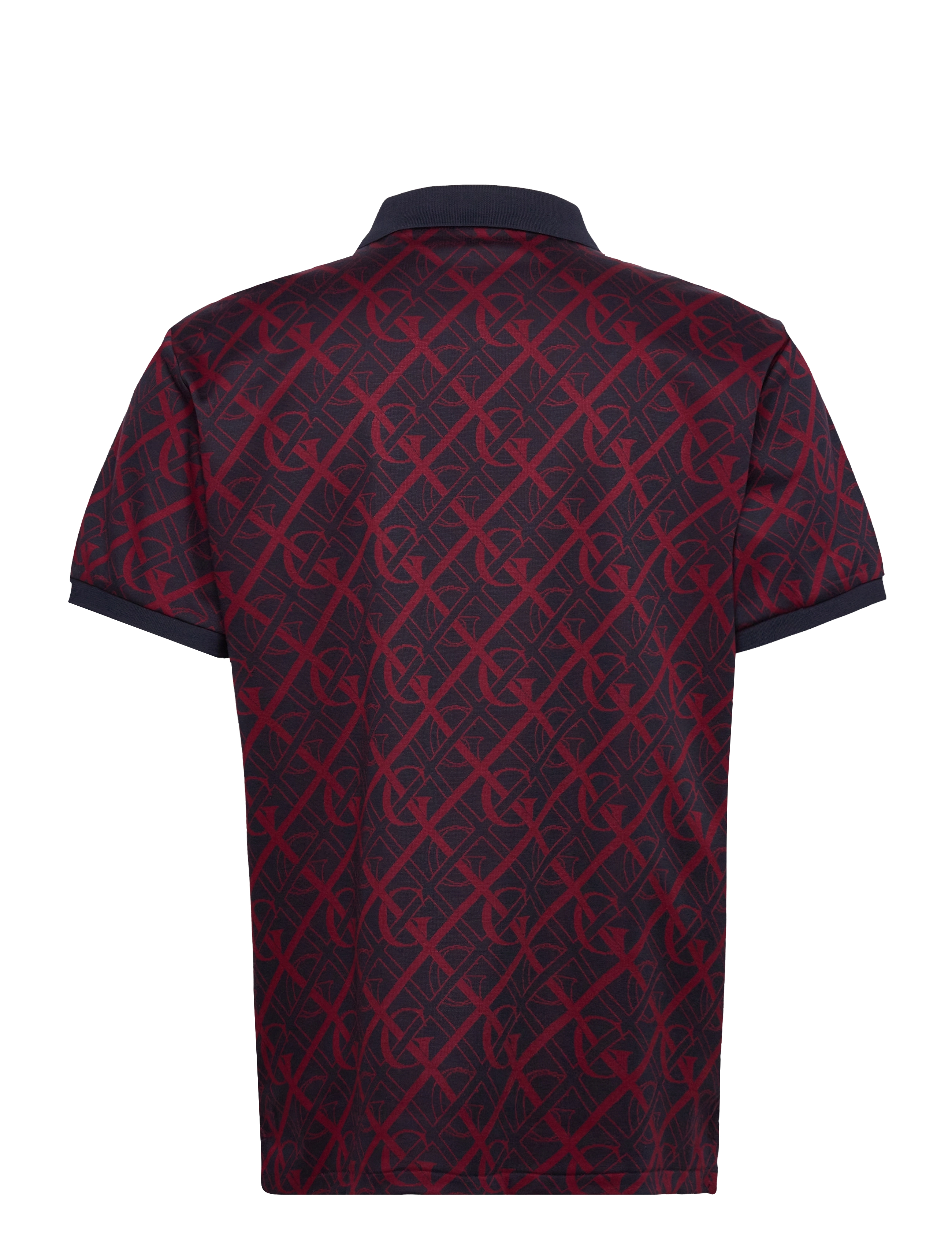 GANT - D2. MONOGRAM JACQUARD SS RUGGER - evening blue - 1