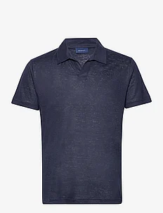 LINEN SOLID SS POLO, GANT