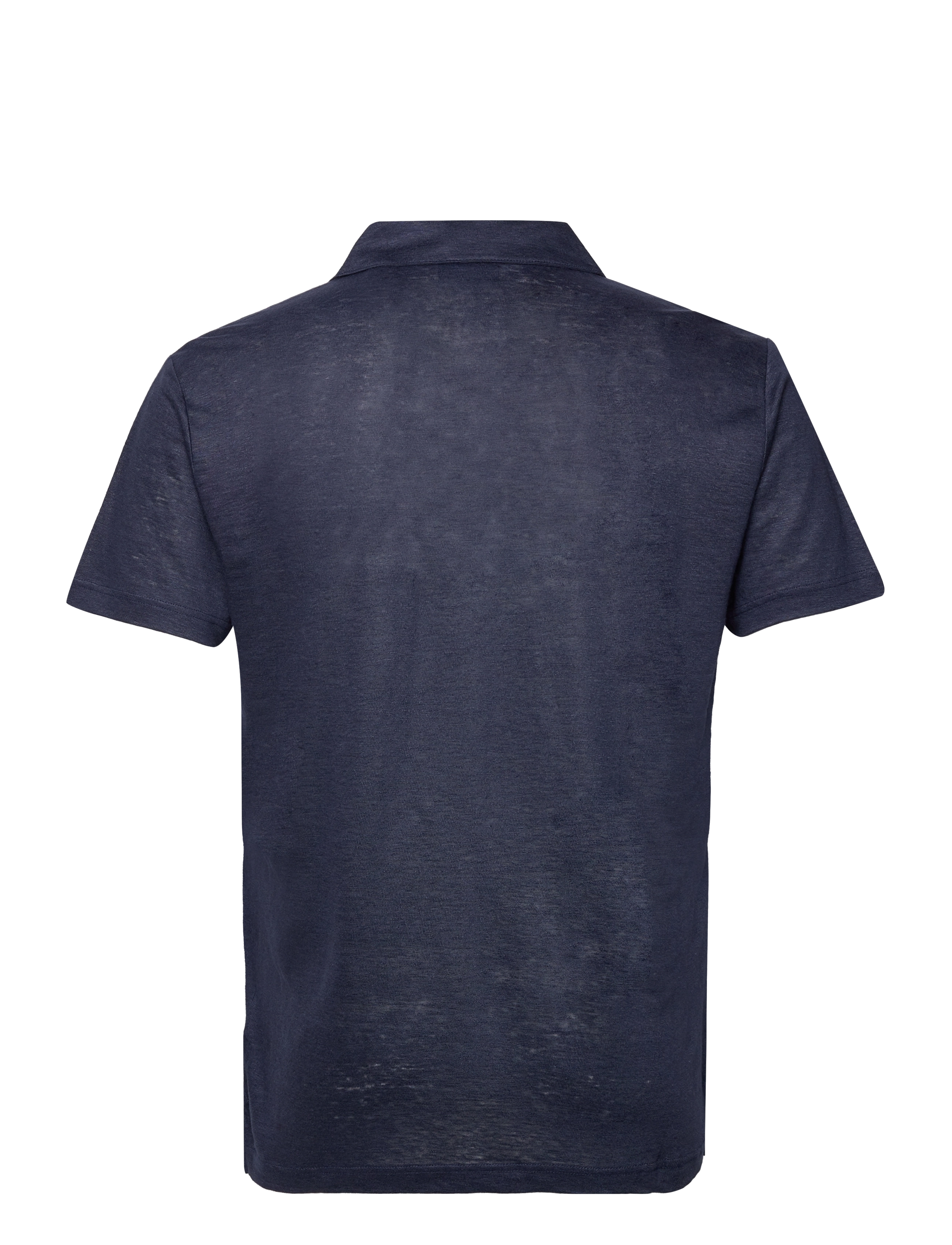 GANT - LINEN SOLID SS POLO - evening blue - 1