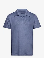 LINEN SOLID SS POLO - SALTY SEA