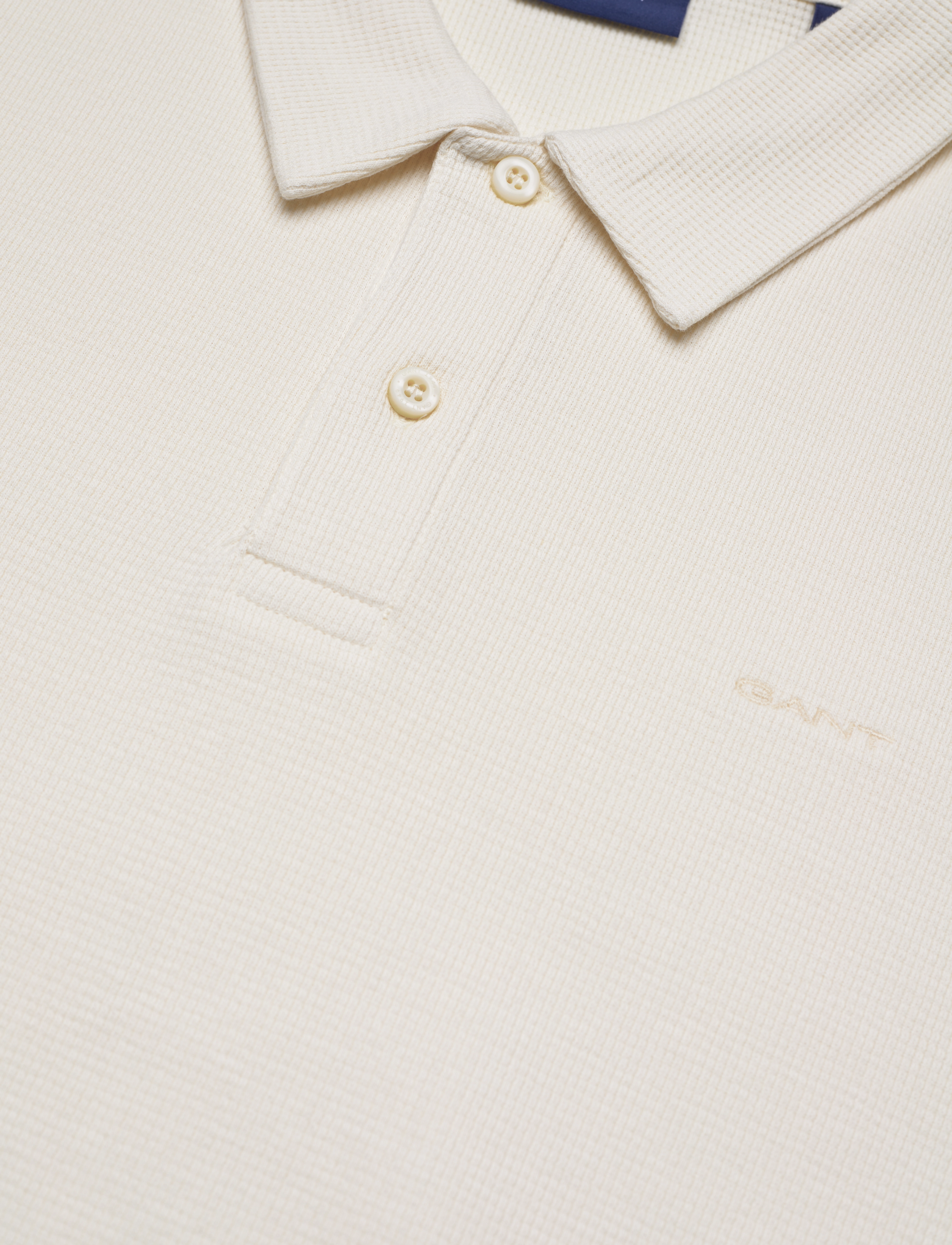 Gant - WAFFLE TEXTURE SS-PIQUE - cream - 2