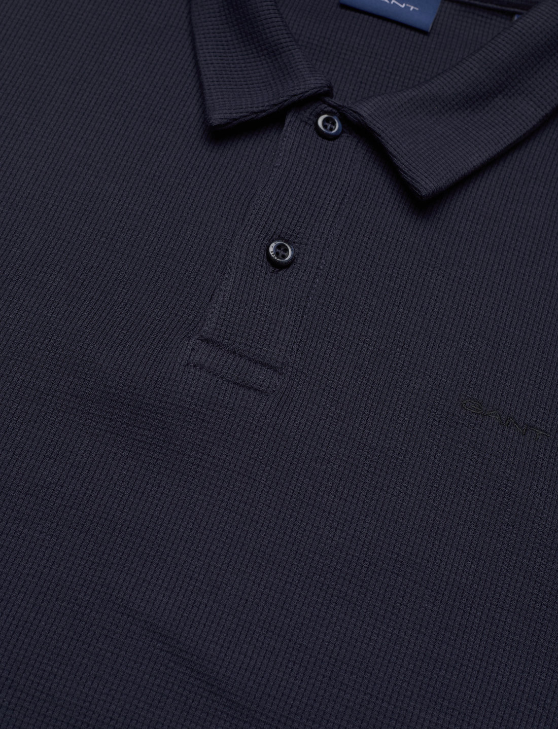 GANT Waffle Texture Ss pique polo shirts shop at Booztlet