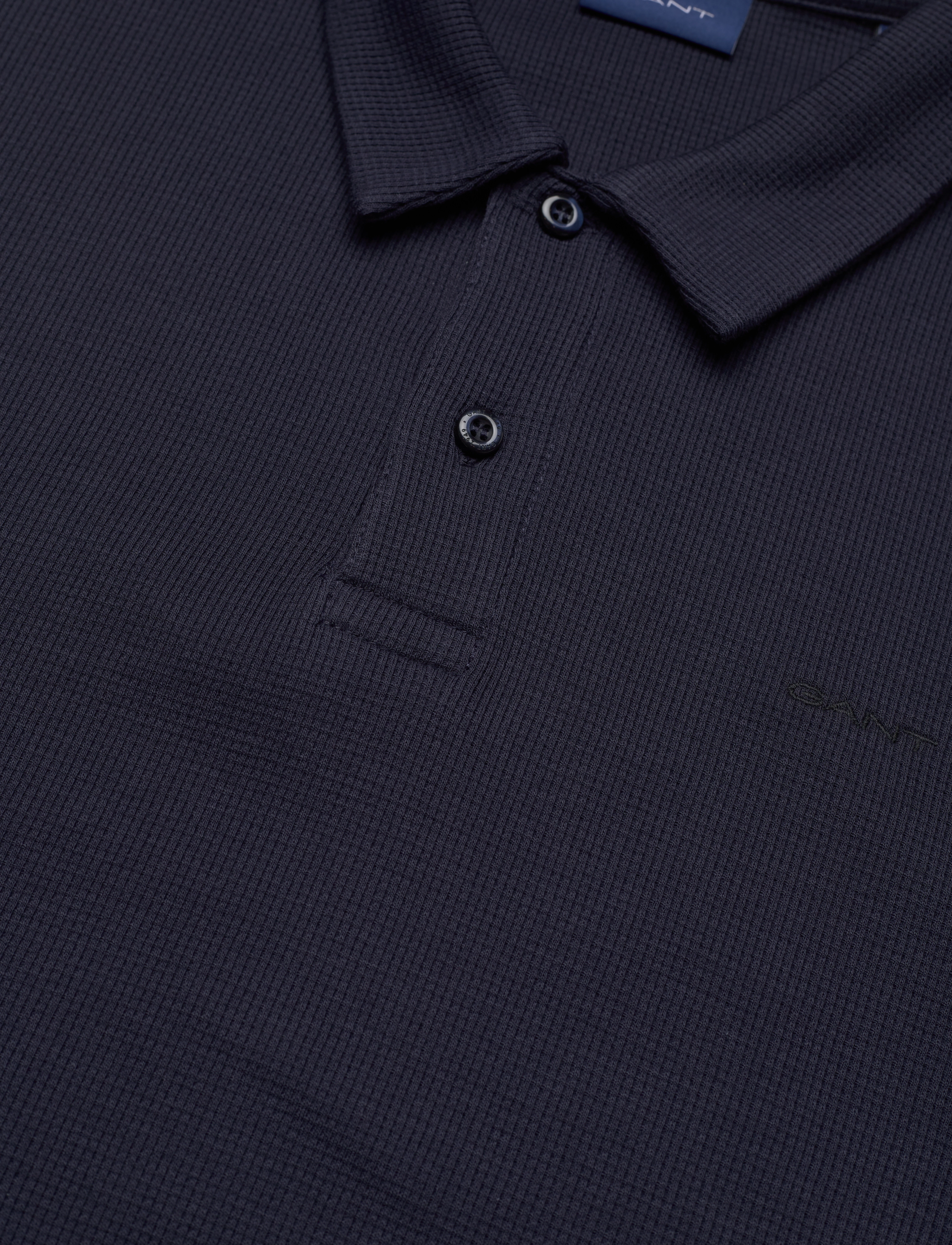 Gant - WAFFLE TEXTURE SS-PIQUE - evening blue - 2