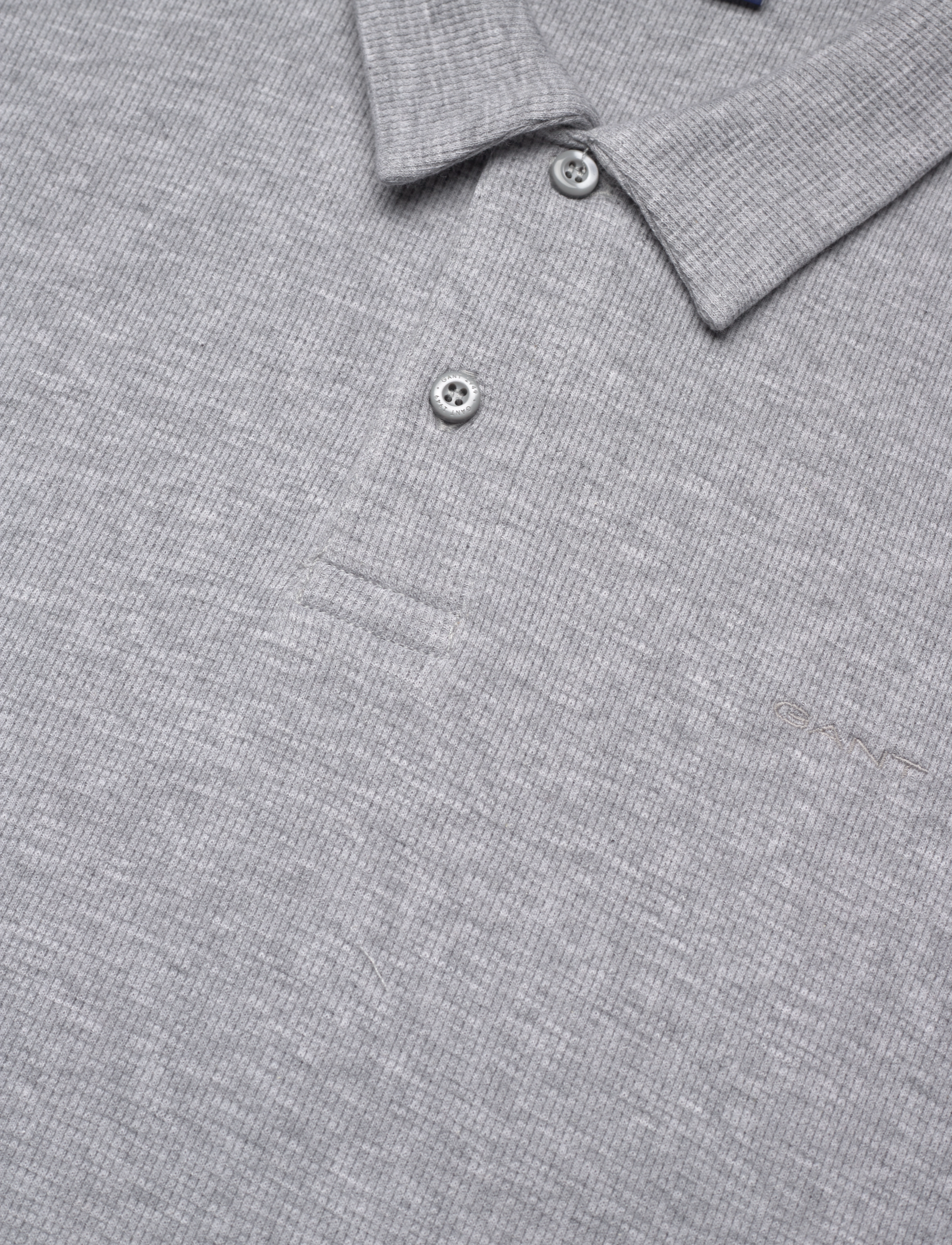 Gant - WAFFLE TEXTURE SS-PIQUE - grey melange - 2