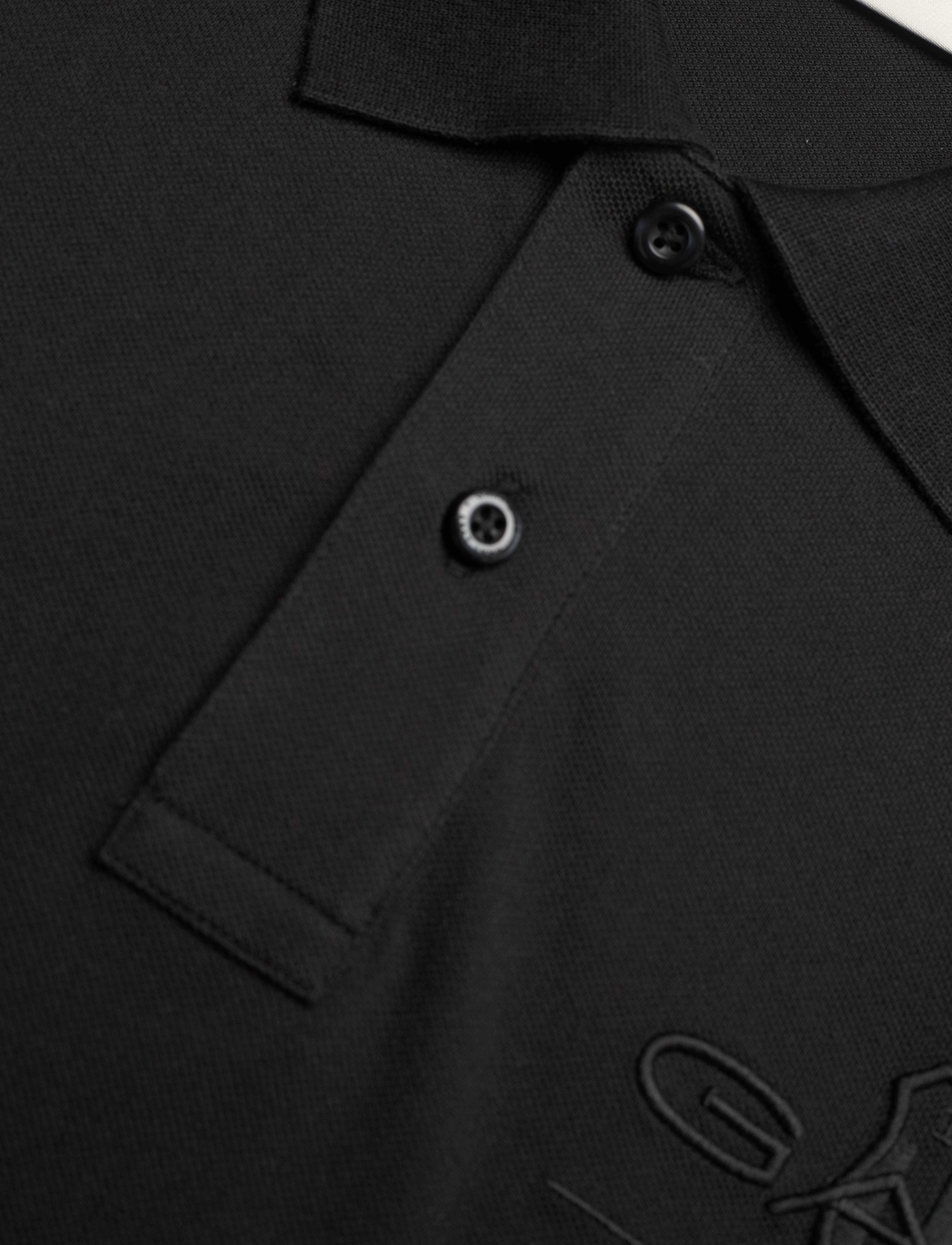 GANT - REG TONAL SHIELD SS RUGGER - black - 2
