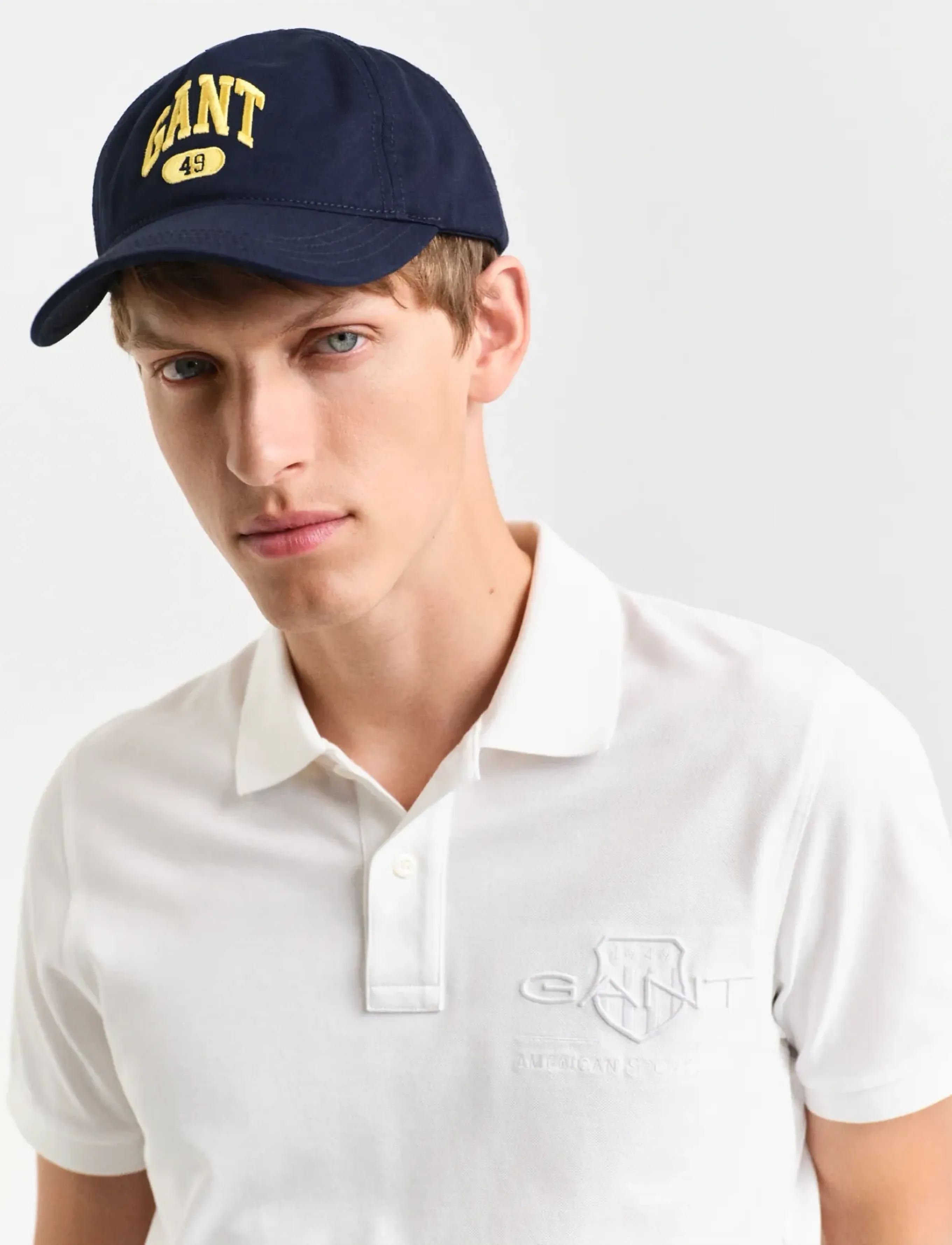 GANT - REG TONAL SHIELD SS RUGGER - eggshell - 4