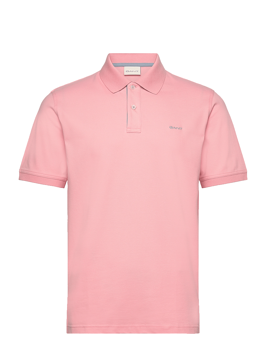 Gant - Contrast Polo Shirt - polo krekli ar īsām piedurknēm - bubbelgum pink - 1