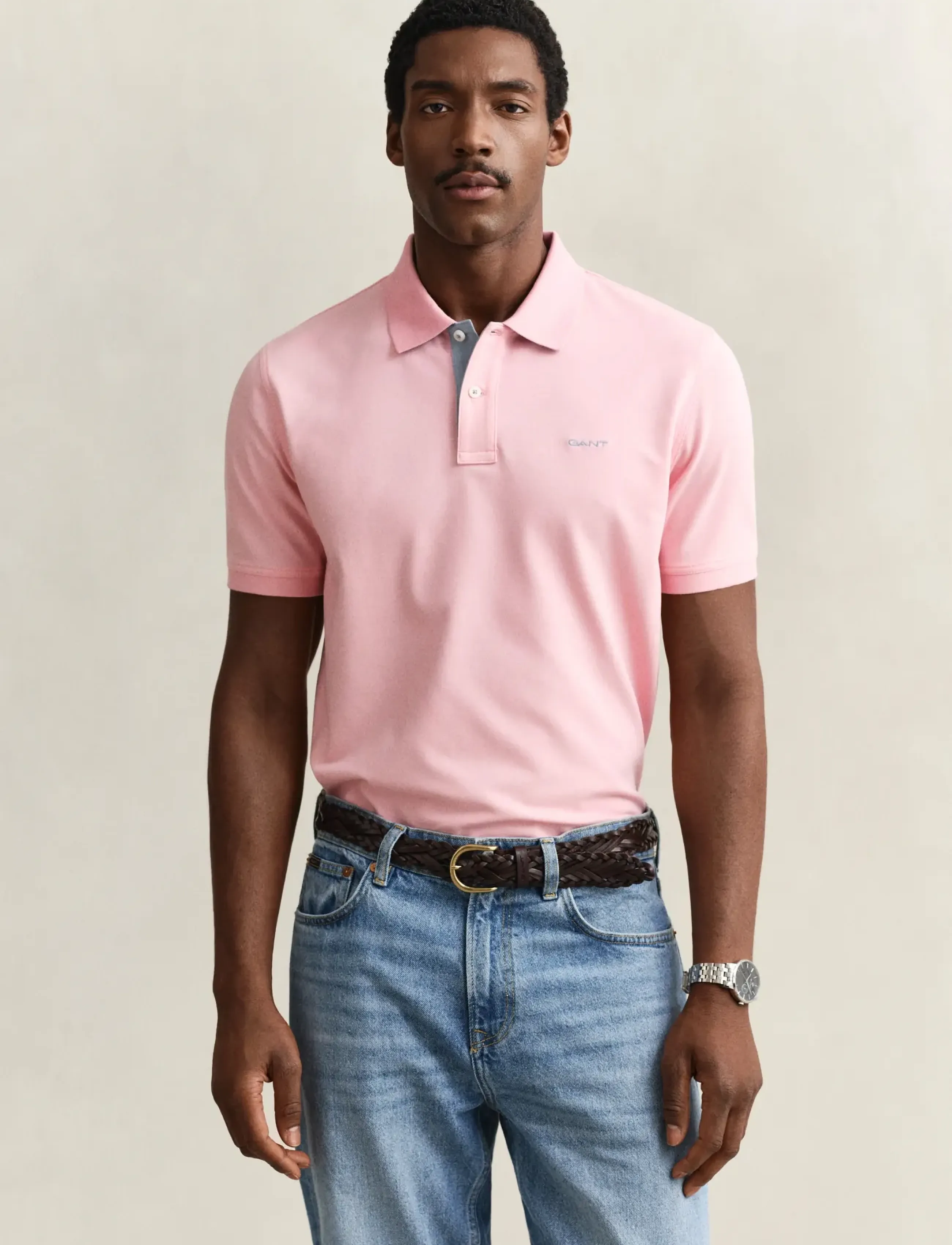 Gant Contrast Polo Shirt - Gant - BUBBELGUM PINK / pink/rose