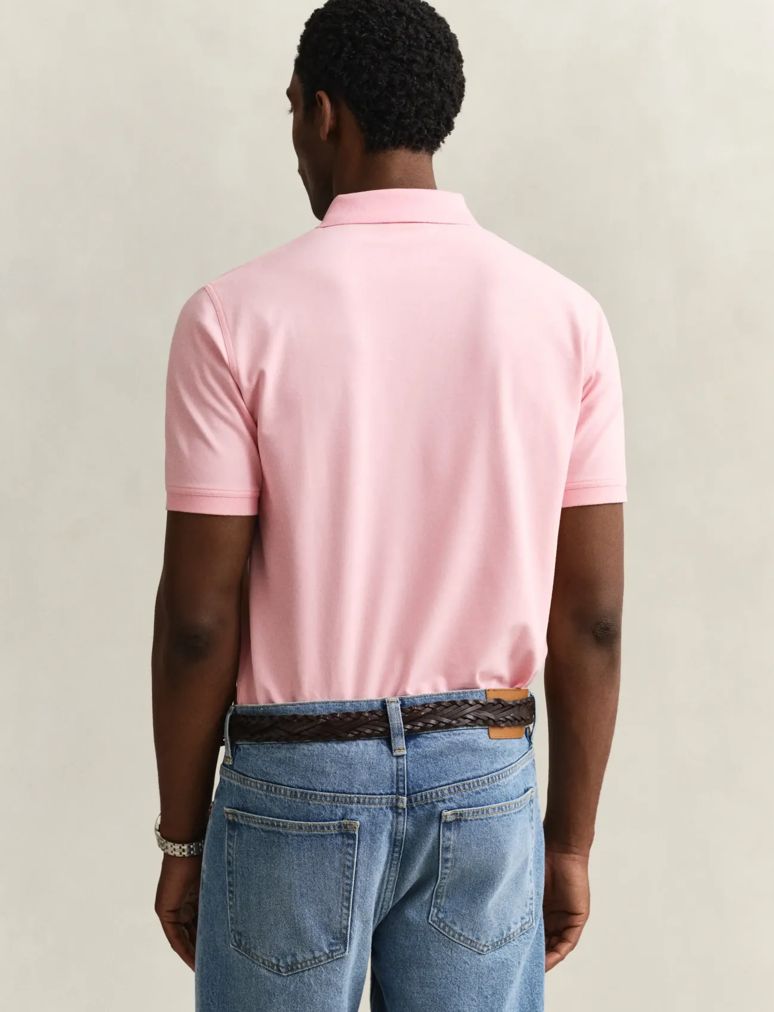 Gant - Contrast Polo Shirt - short-sleeved polos - bubbelgum pink - 3