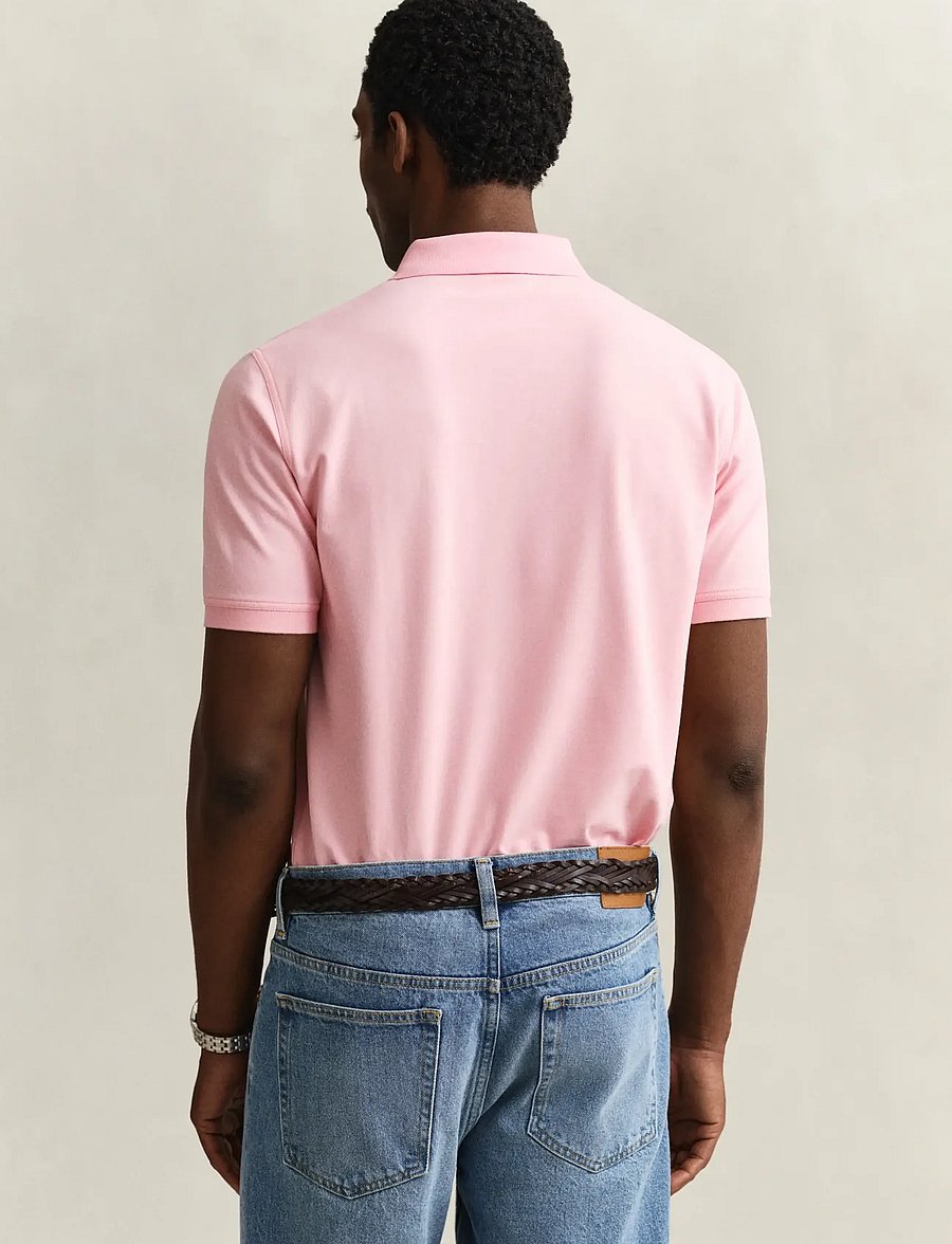 Gant - Contrast Polo Shirt - polo krekli ar īsām piedurknēm - bubbelgum pink - 3