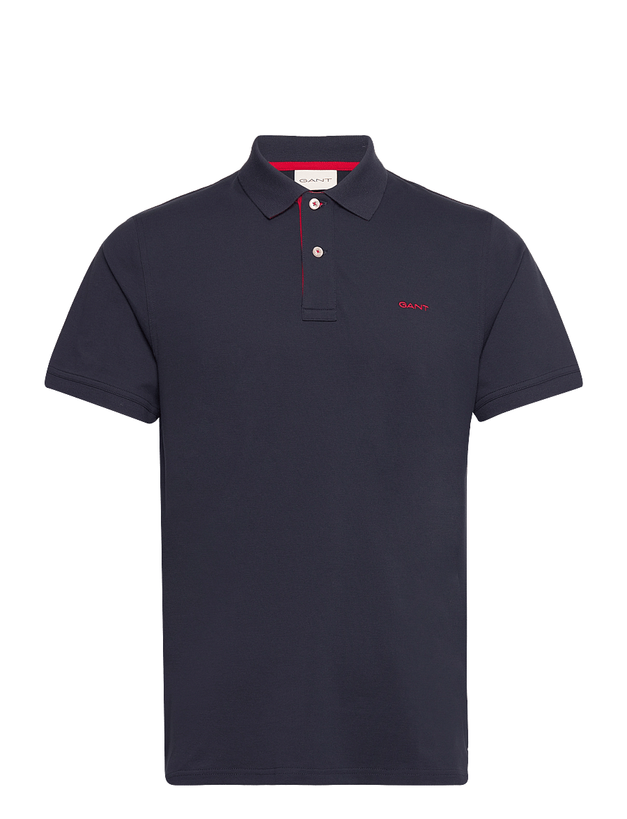 Gant - Contrast Polo Shirt - kurzärmelig - evening blue - 1