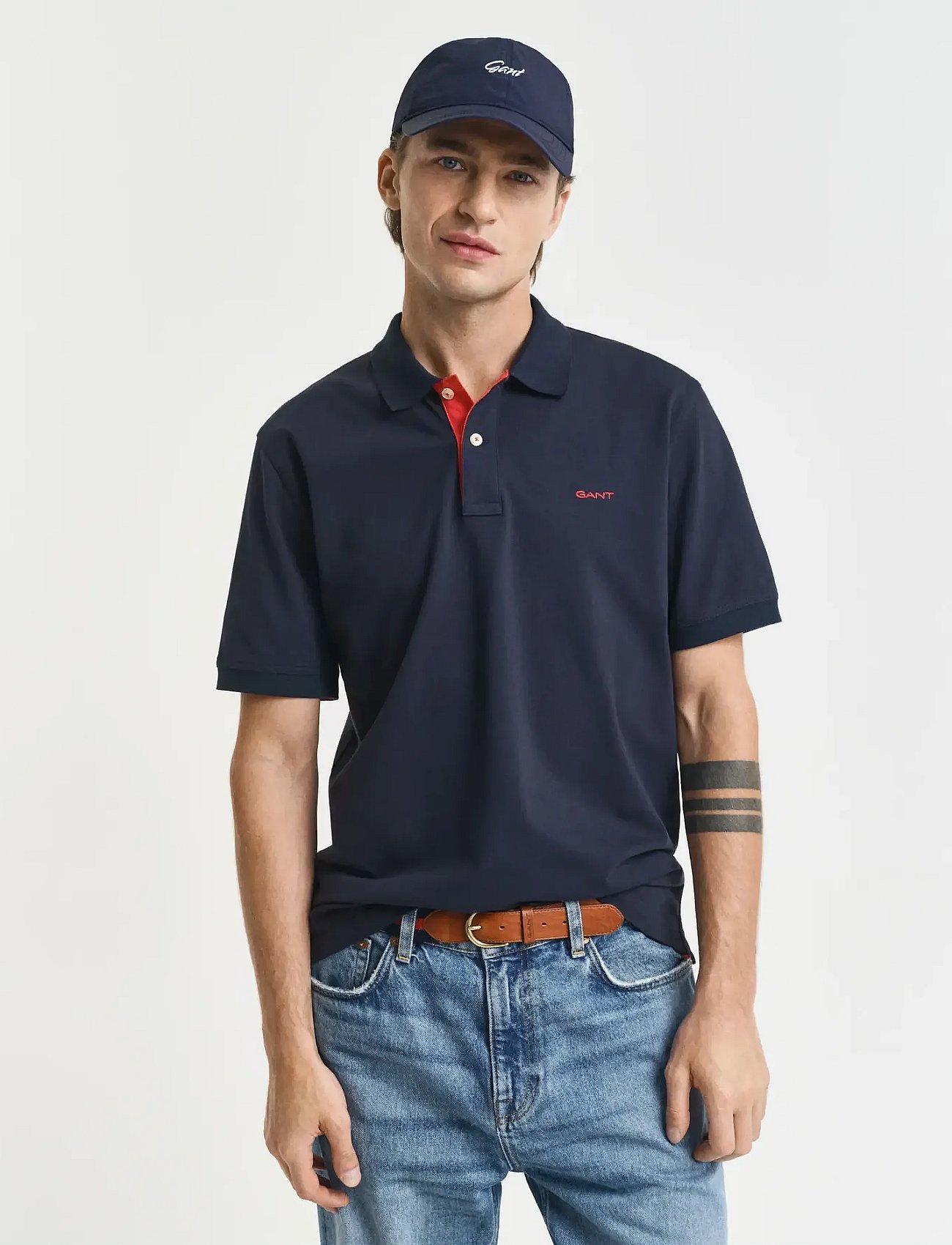 Contrast Polo Shirt - EVENING