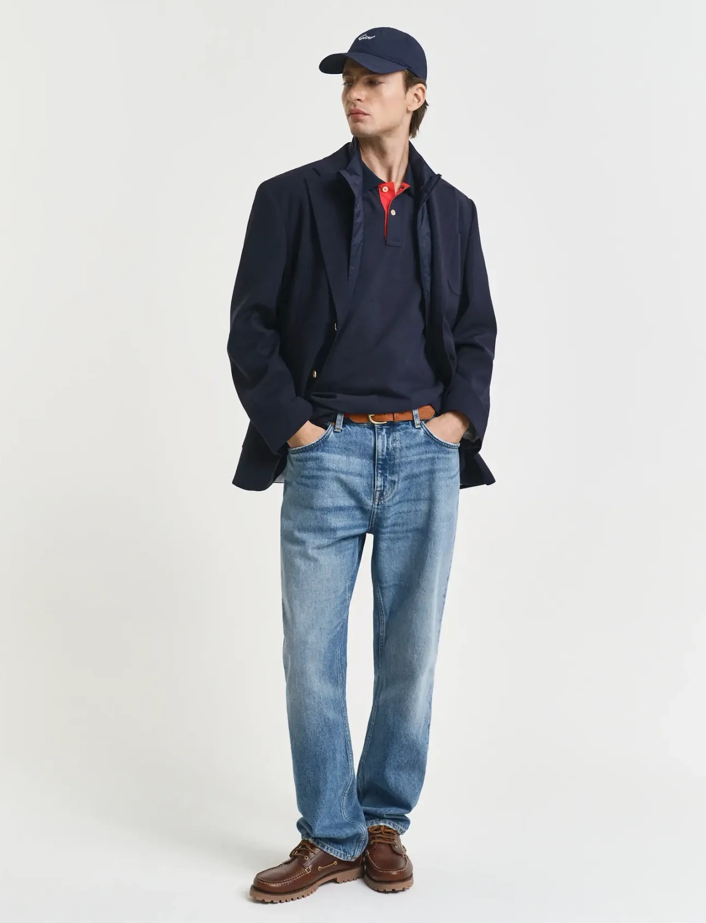 Gant - Contrast Polo Shirt - kurzärmelig - evening blue - 5