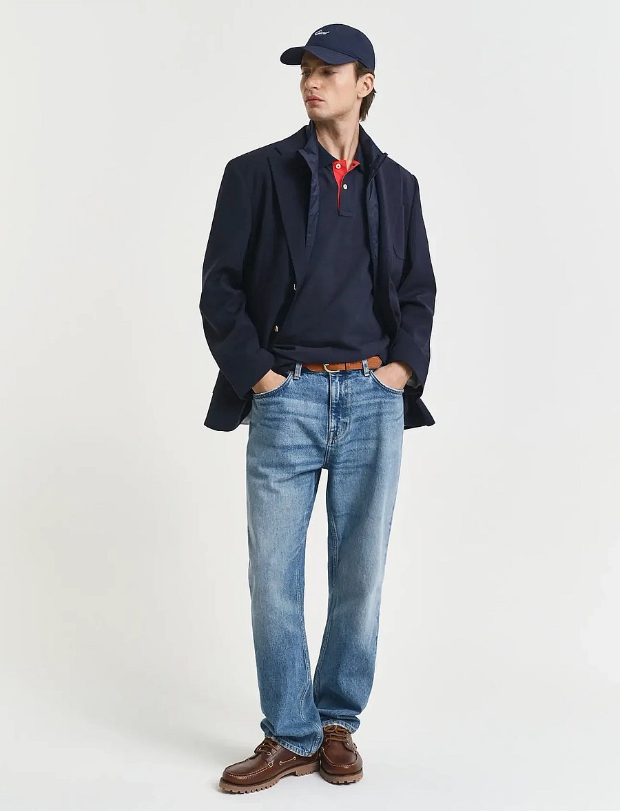 Gant - Contrast Polo Shirt - kurzärmelig - evening blue - 5