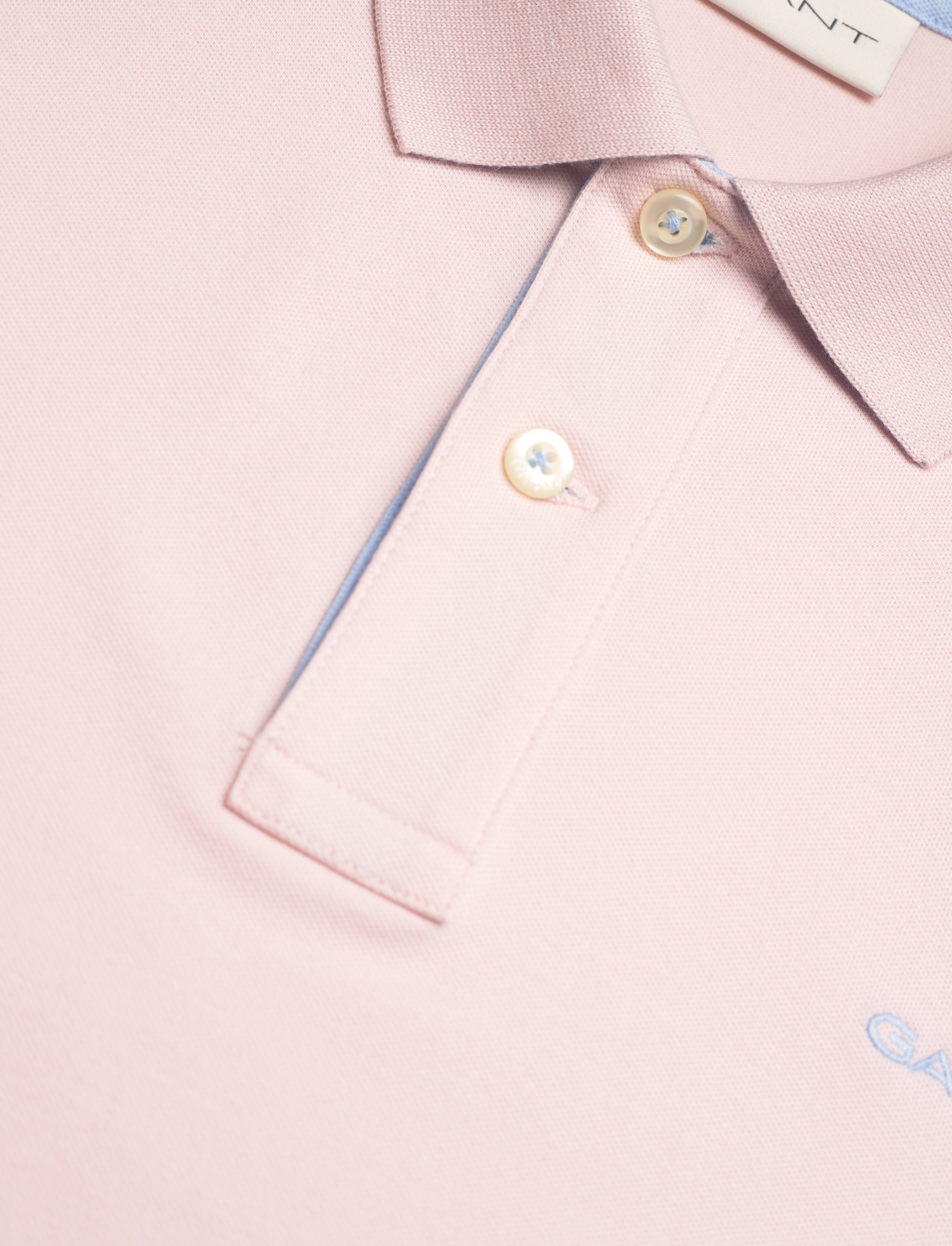 Gant - REG CONTRAST PIQUE SS POLO - kortärmade pikéer - faded pink - 2