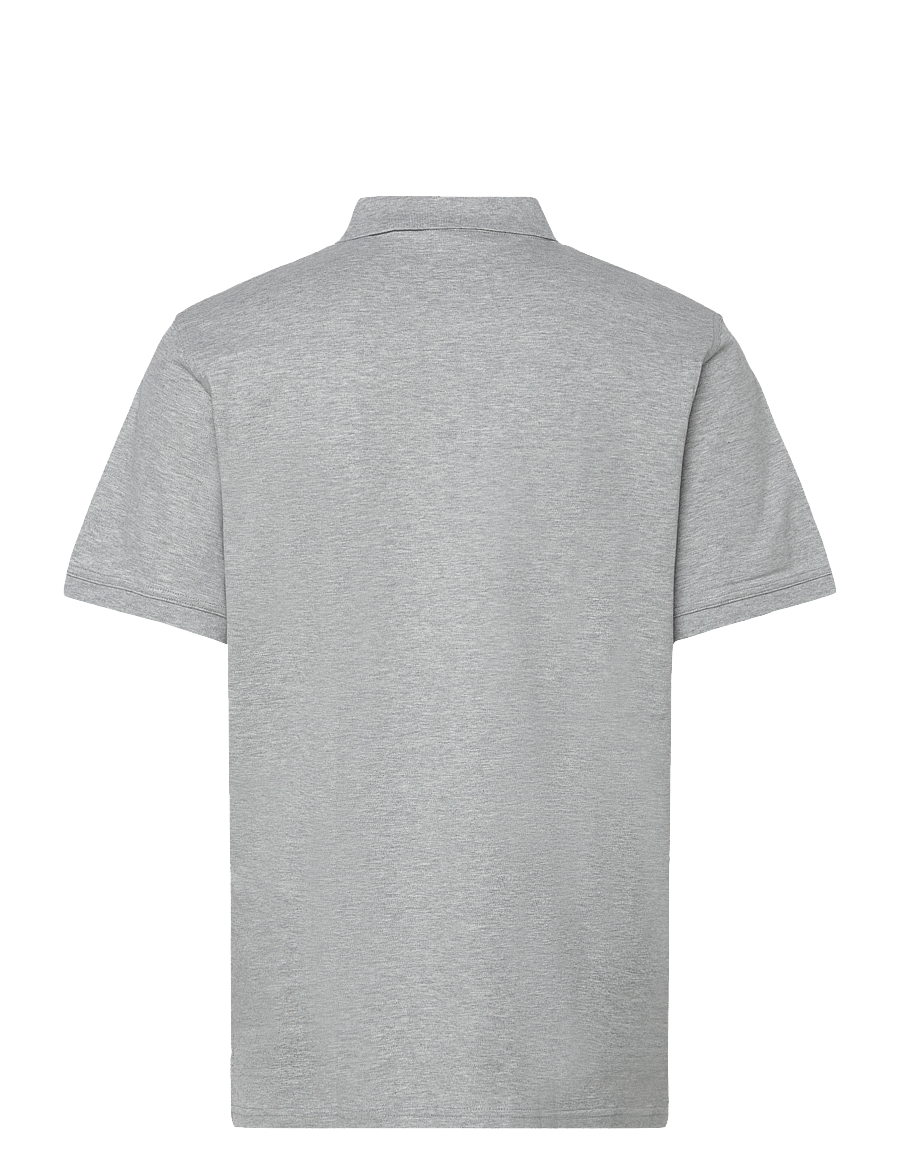 Gant - Contrast Polo Shirt - kortærmede poloer - grey melange - 2